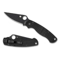 Spyderco Para Military 2 Salt Black Folding Knife with CPM MagnaCut Blade, Model C81GMCBKP2