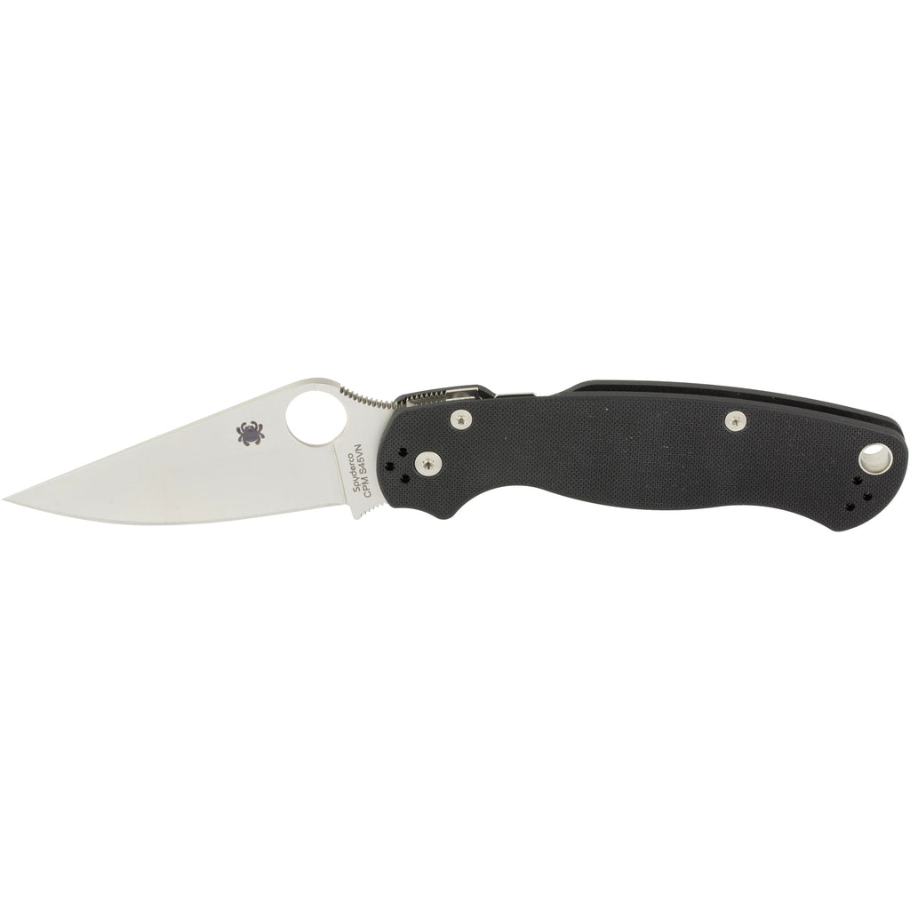 Spyderco Para Military 2 Folding Knife with CPM-S45V Steel, Black G-10 Handle