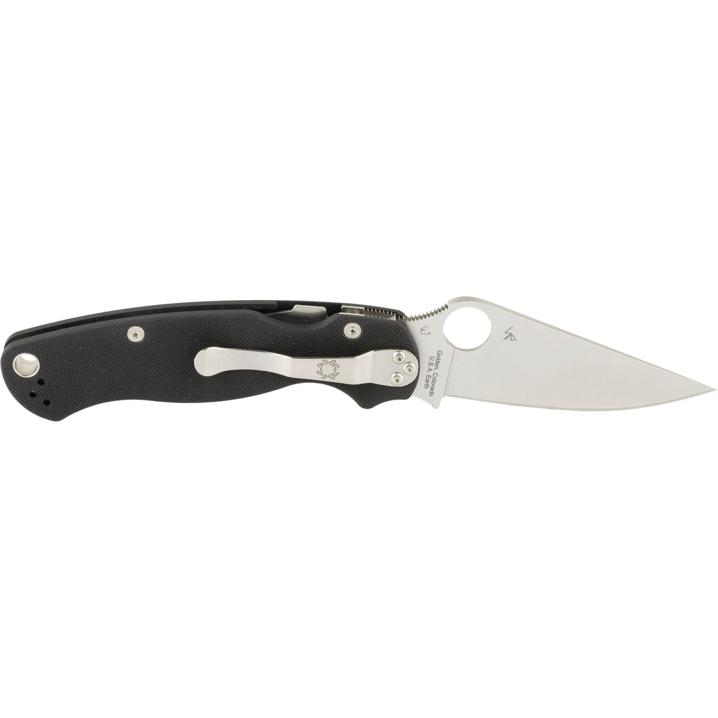 Spyderco Para Military 2 Folding Knife with CPM-S45V Steel, Black G-10 Handle