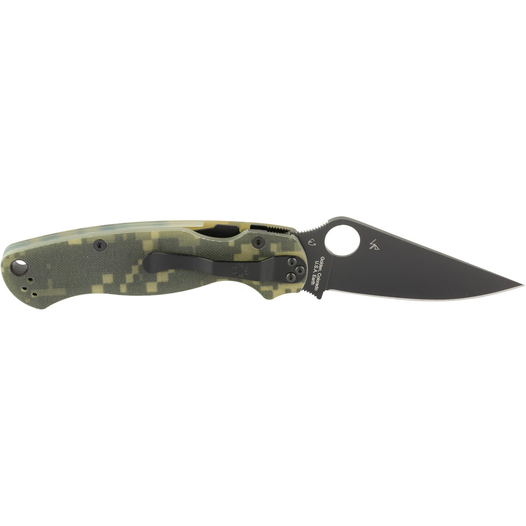 Spyderco Para Military 2 Folding Knife in Camo G-10 with CPM-S45V Steel - Model C81GPCMOBK2