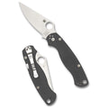 Spyderco Para Military 2 Maxamet Folding Knife - 3.45-Inch Plain Edge, Gray