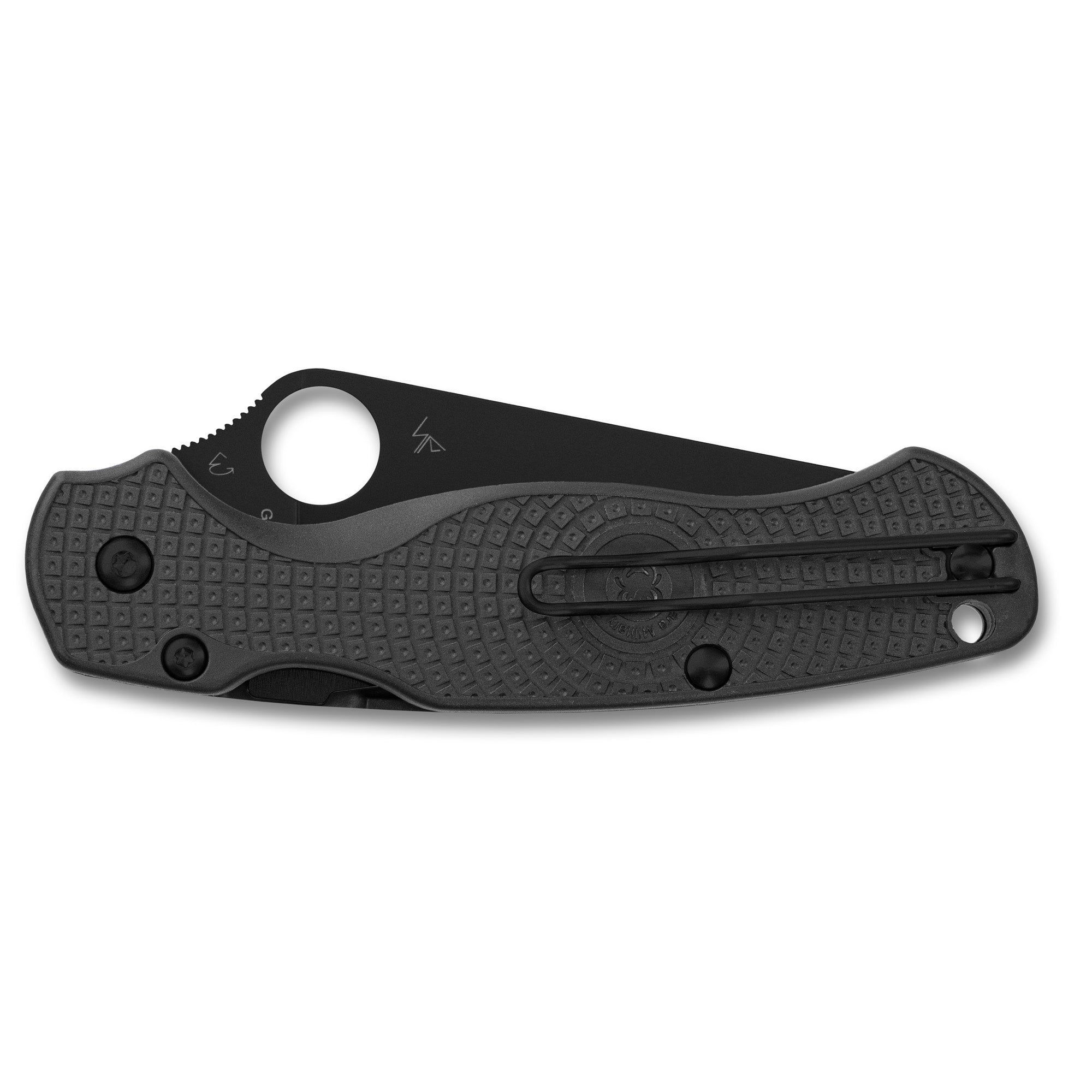 Spyderco Para Military 2 Lightweight Folding Knife with Black DLC Coating, Part C81PBBK2