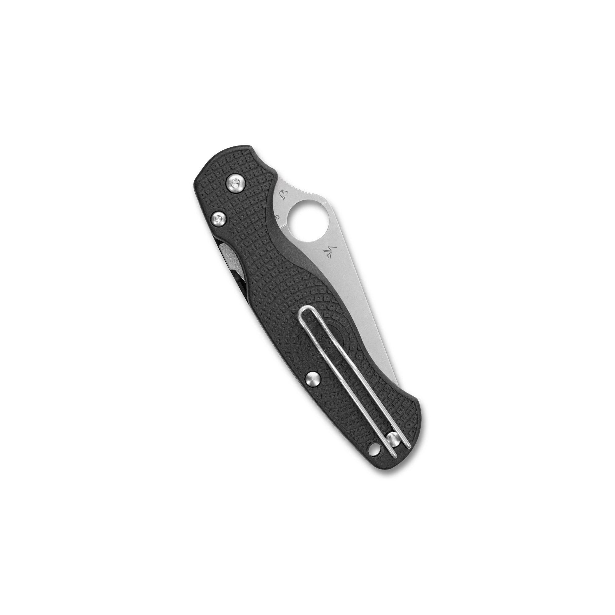 Spyderco Para Military 2 Lightweight Folding Knife - Black FRN Handle, CTS BD1N Steel, Model C81PBK2