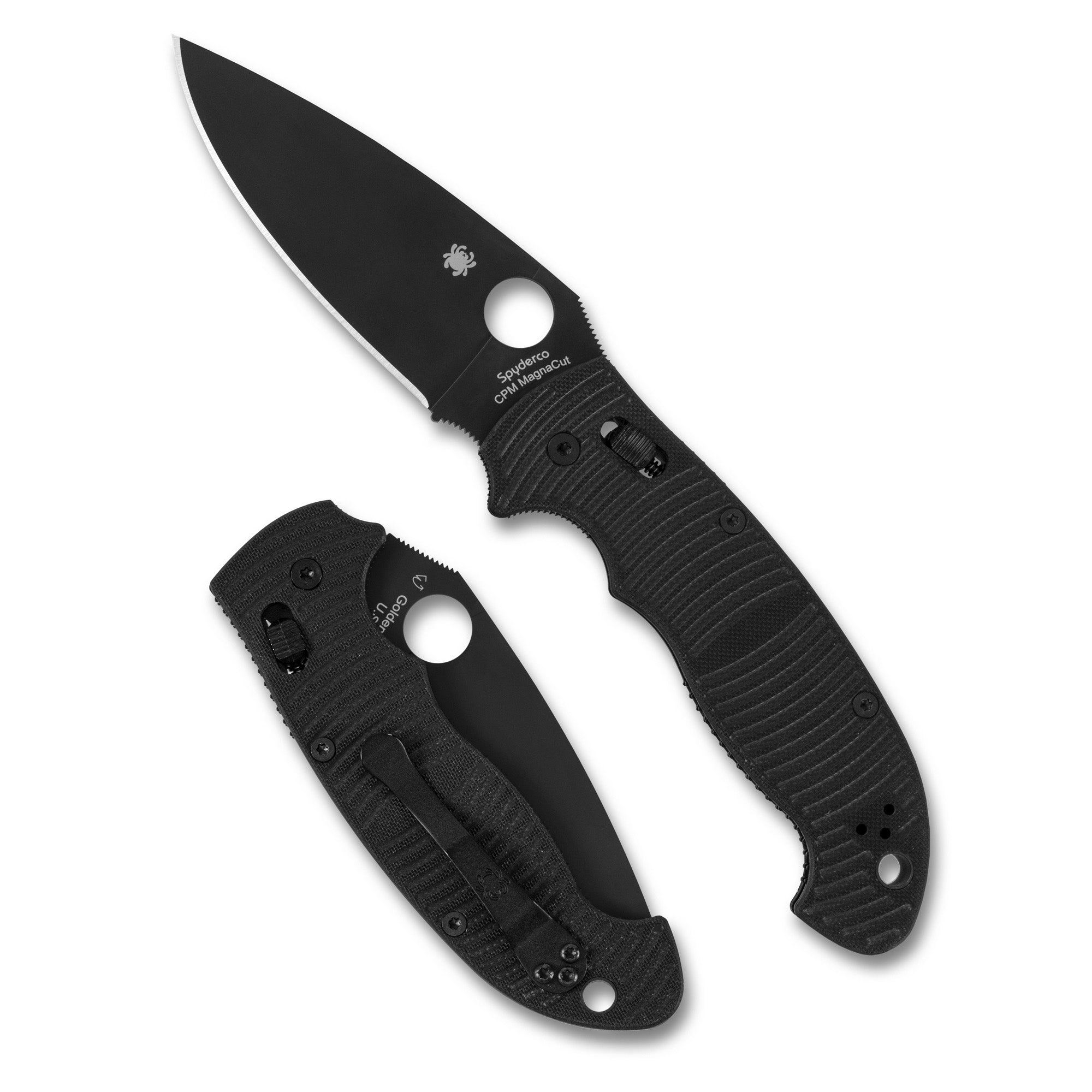 Spyderco Manix 2 XL Salt Folding Knife with CPM MagnaCut Blade, 3.85 Inch, Black