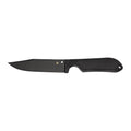 Spyderco Street Bowie Fixed Blade Knife with Sheath - Black VG-10 Blade, 5-inch Overall Length