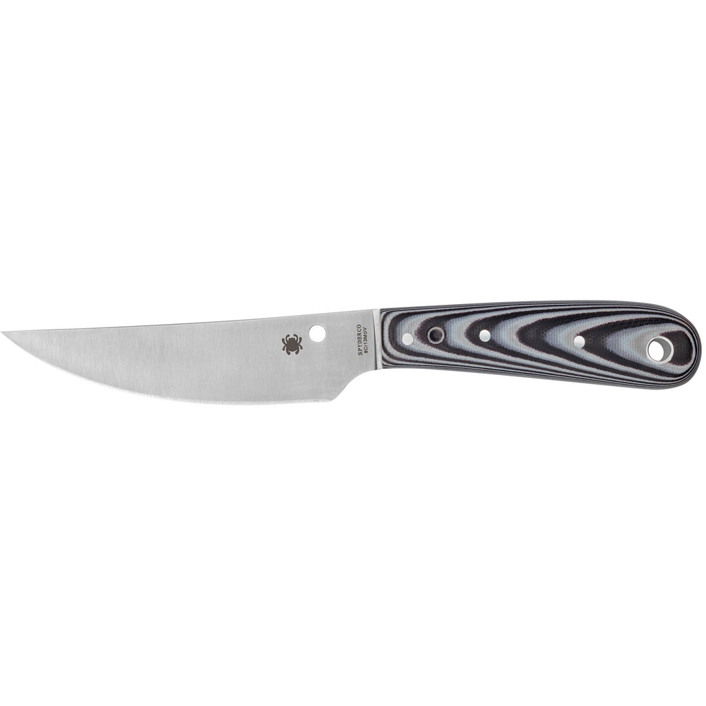 Spyderco Bow River Fixed Blade Knife - Compact 8Cr13MoV Stainless Steel with G-10 Handle