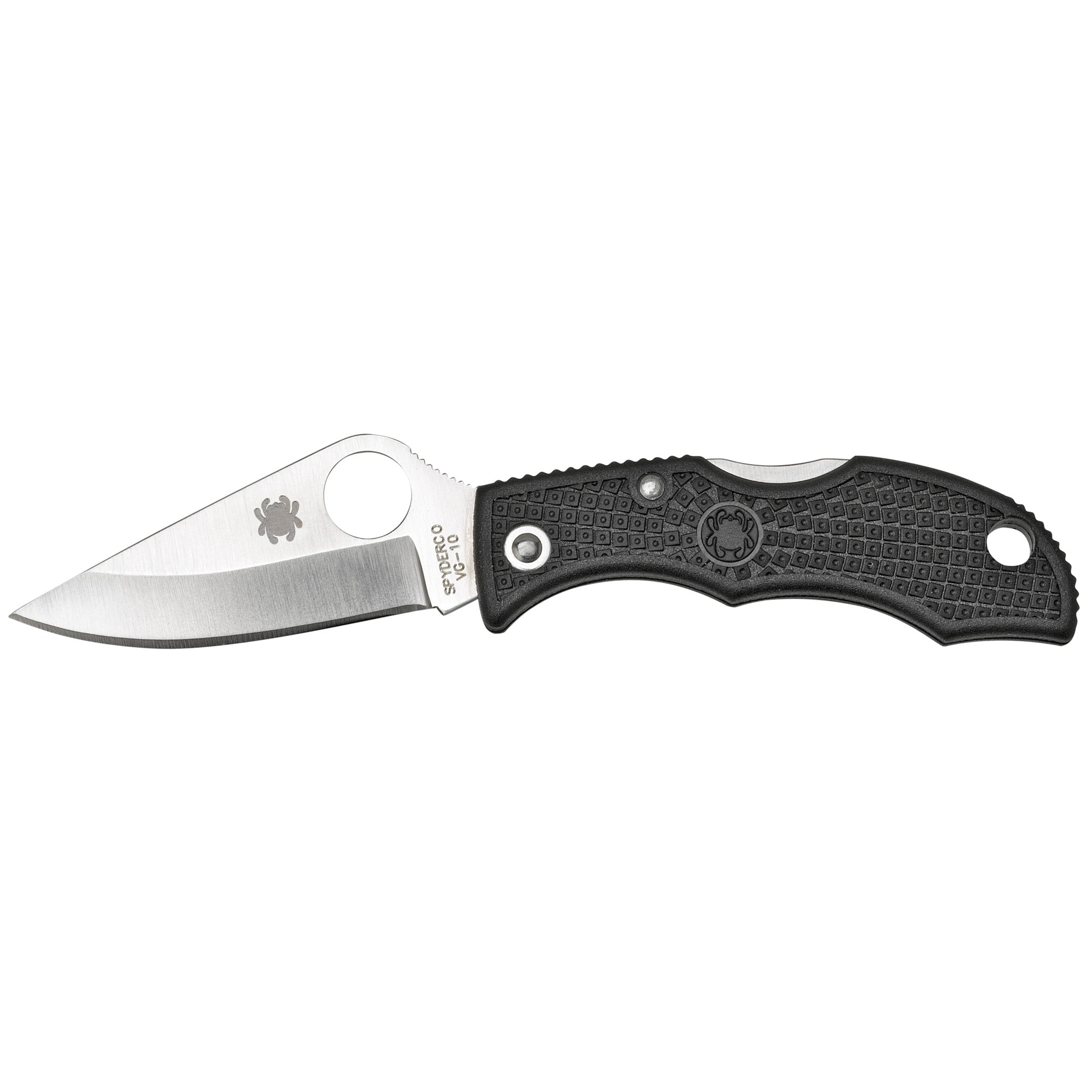 Spyderco Ladybug 3 Folding Knife with VG-10 Blade and Black Handle