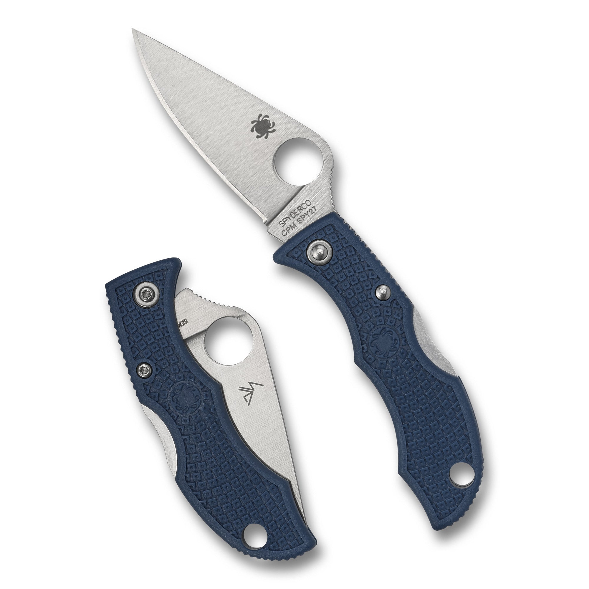 Spyderco Ladybug 3 LTWT CPM SPY27 Folding Knife with Blue Handle