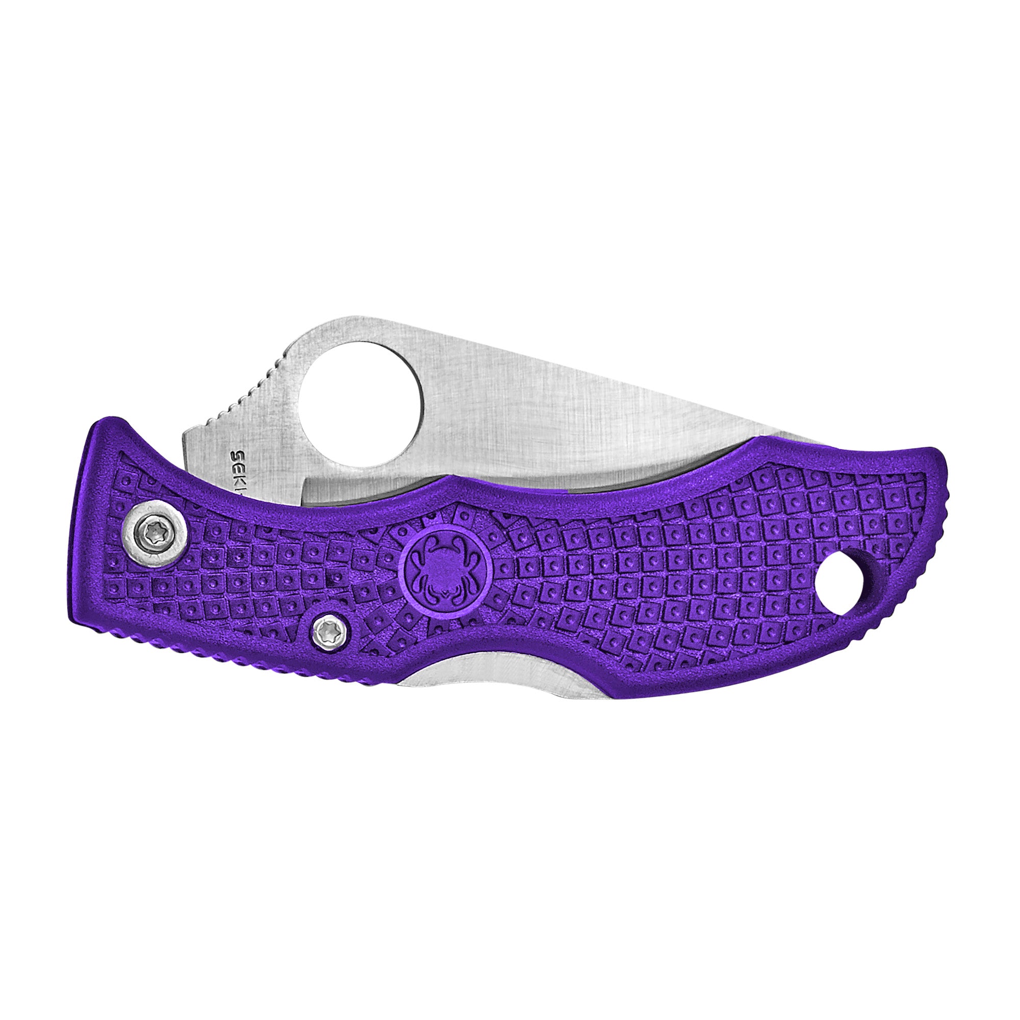 Spyderco Ladybug 3 Purple VG-10 Folding Knife with Plain Edge