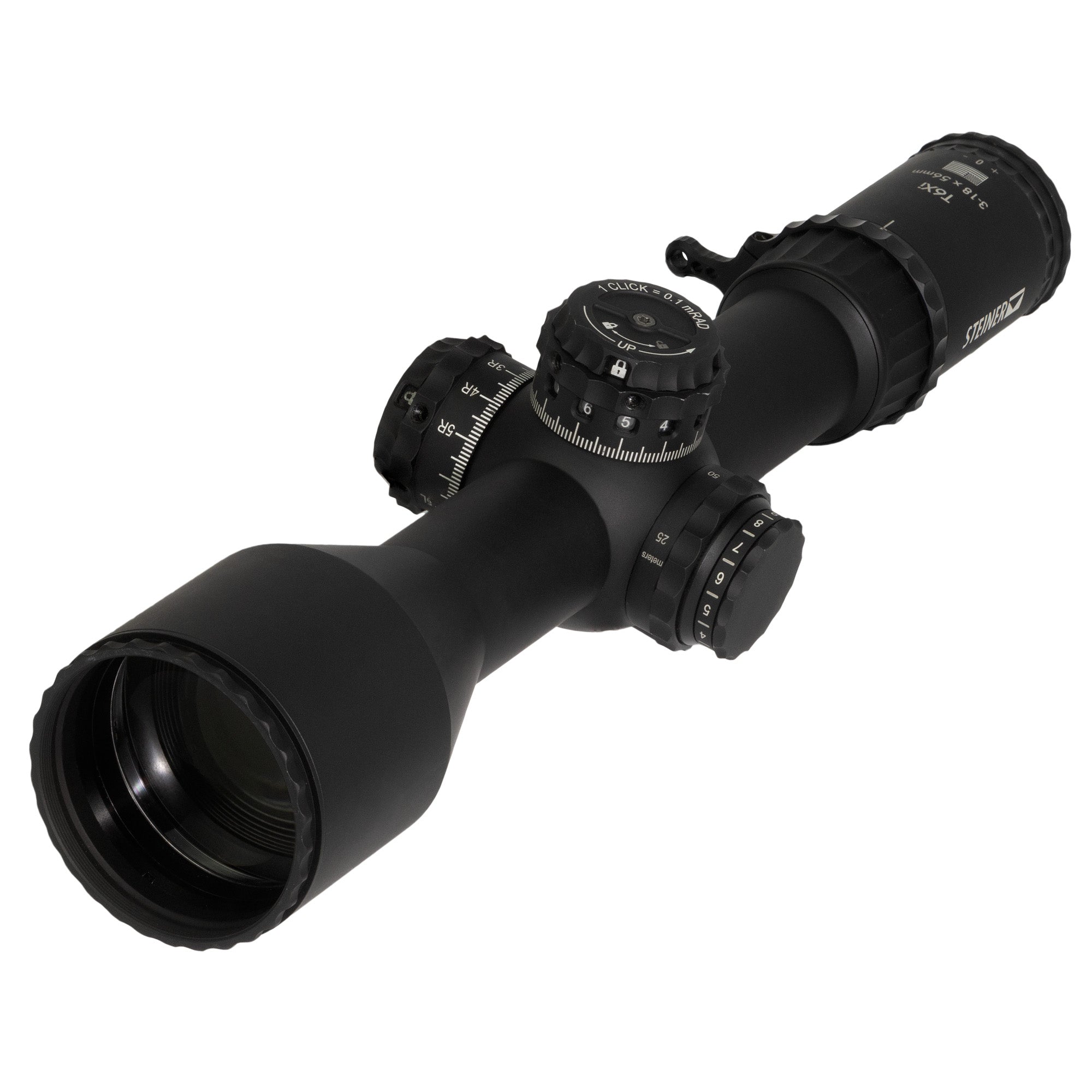 Steiner T6Xi 3-18x56mm SCR2 FFP Rifle Scope with Locking Knobs