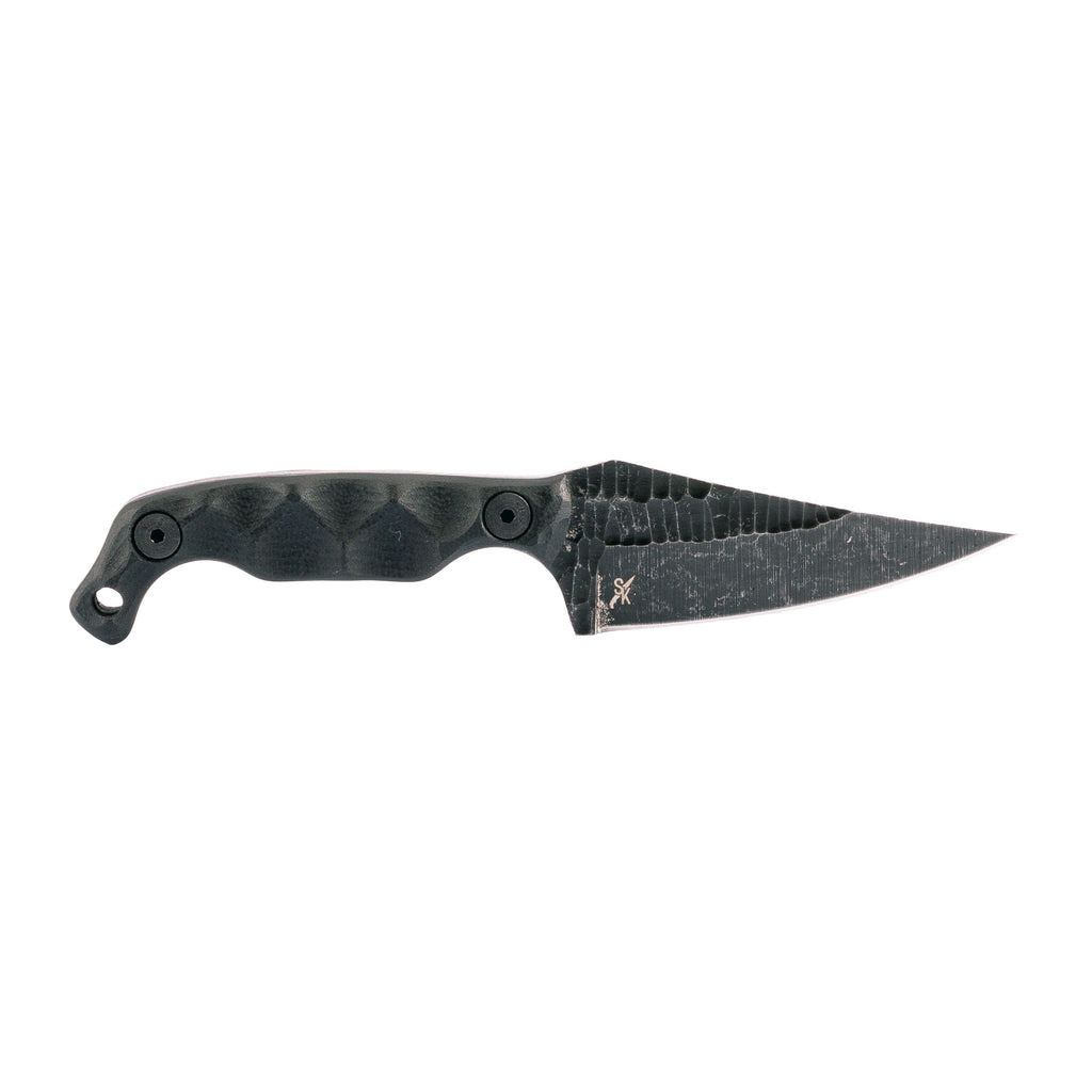 Stroup Knives Mini 1 Fixed Blade Knife with 1095 Carbon Steel – Compact and Durable for Outdoor Use