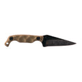 Stroup Knives Mini Fixed Blade Knife with 1095 Carbon Steel Blade and Olive Drab Green Handle