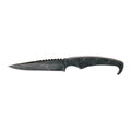 Stroup Knives MK2 Fixed Blade Knife with 1095 Carbon Steel, Black Handle