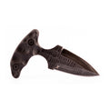 Stroup Knives SD1 Fixed Blade Knife with Black Handle and 1095 Carbon Steel Blade
