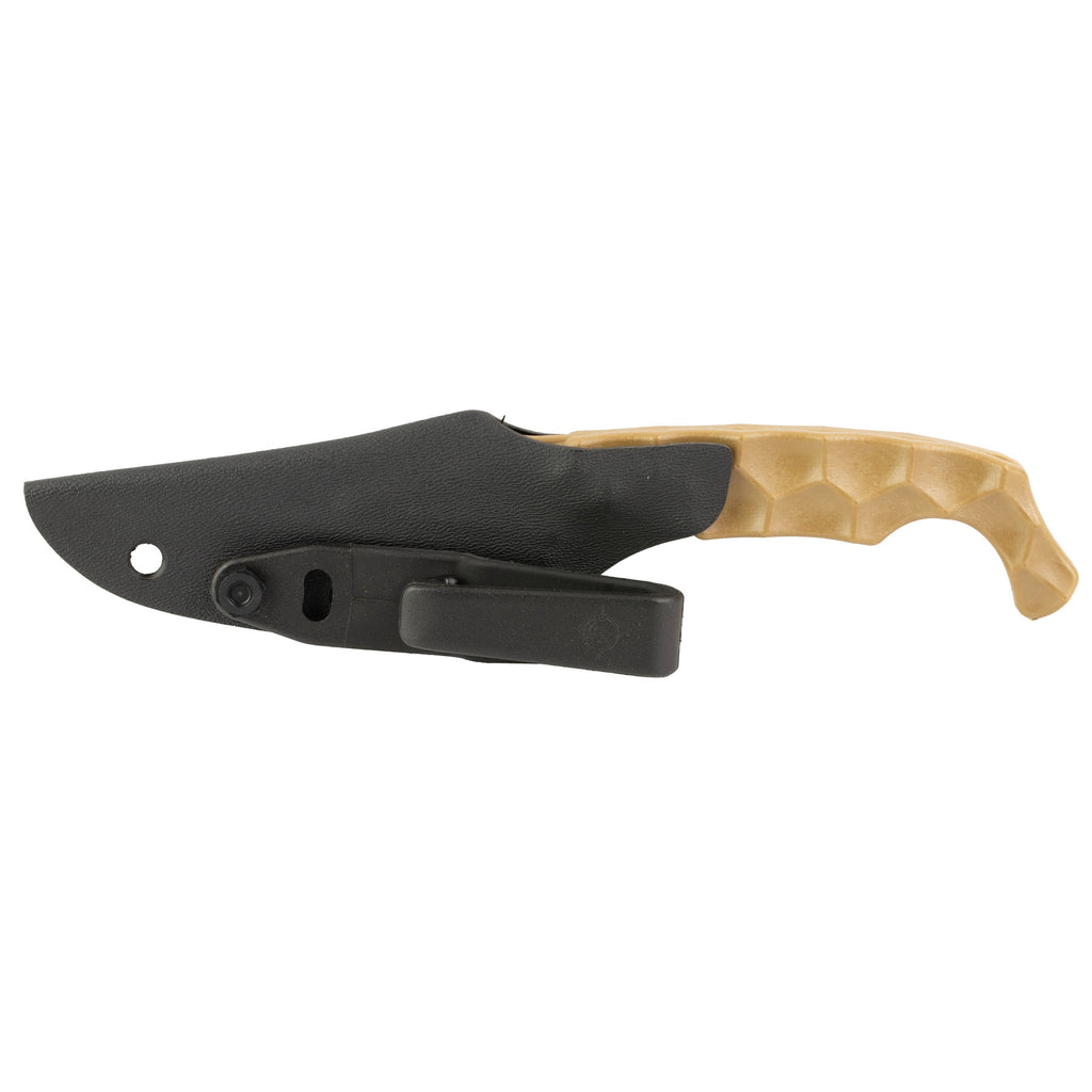Stroup Knives ULNM-FDE Ultralite Non-Metallic Dagger Fixed Blade Knife with Kydex Sheath