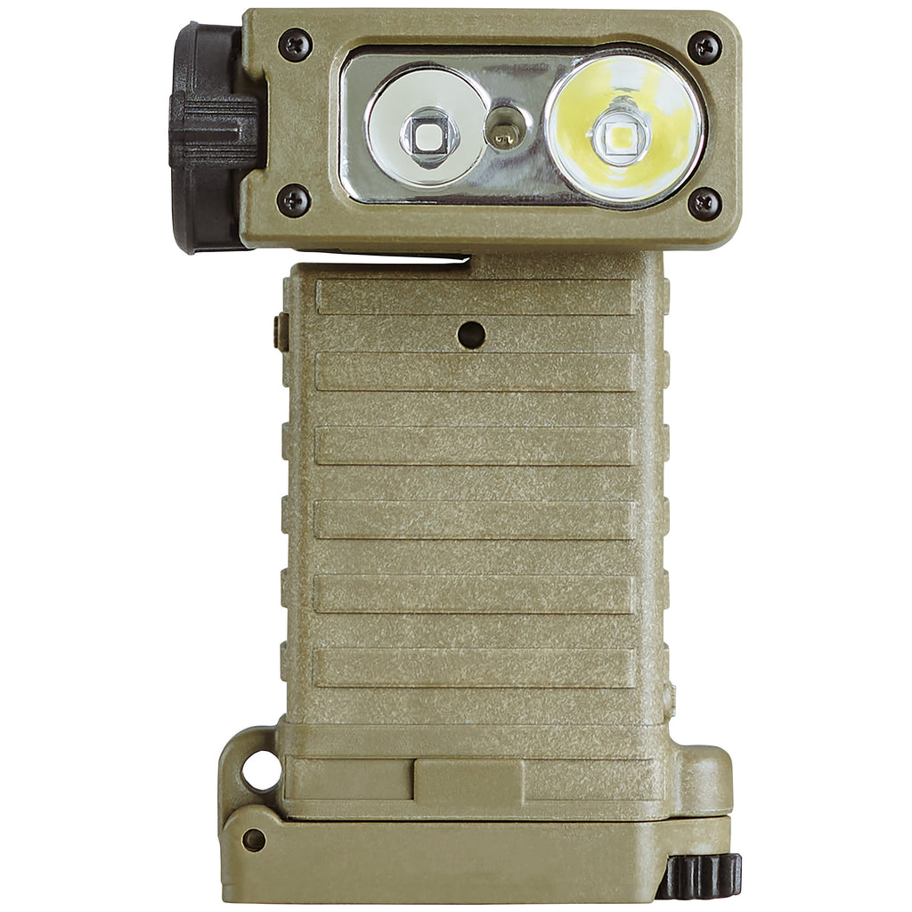 Streamlight Sidewinder X Military Coyote Flashlight with Multi-Fuel LED and 185° Tilting Head