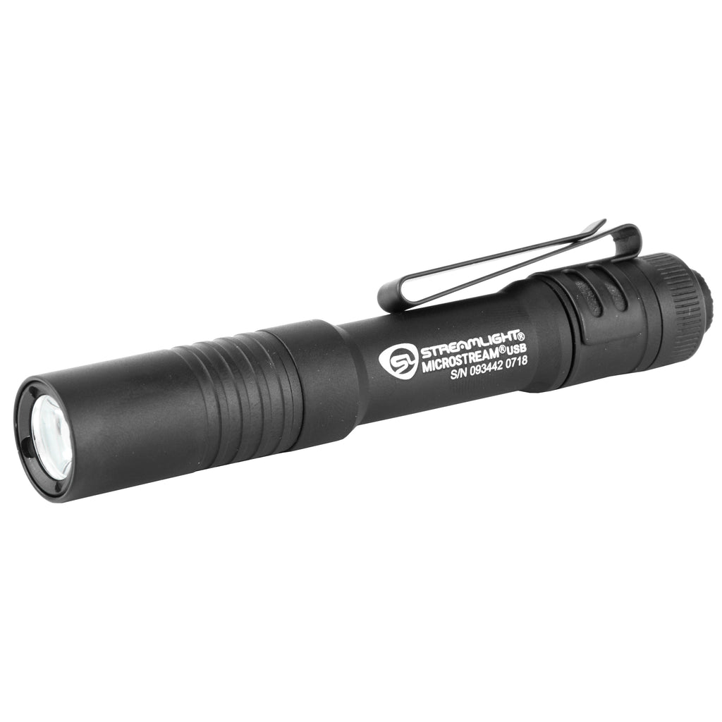 Streamlight MicroStream USB Rechargeable Flashlight - Compact Handheld Black Light
