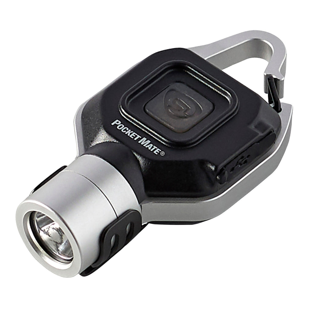 Streamlight PocketMate USB Rechargeable Flashlight - Compact, 325 Lumens, Silver and Black