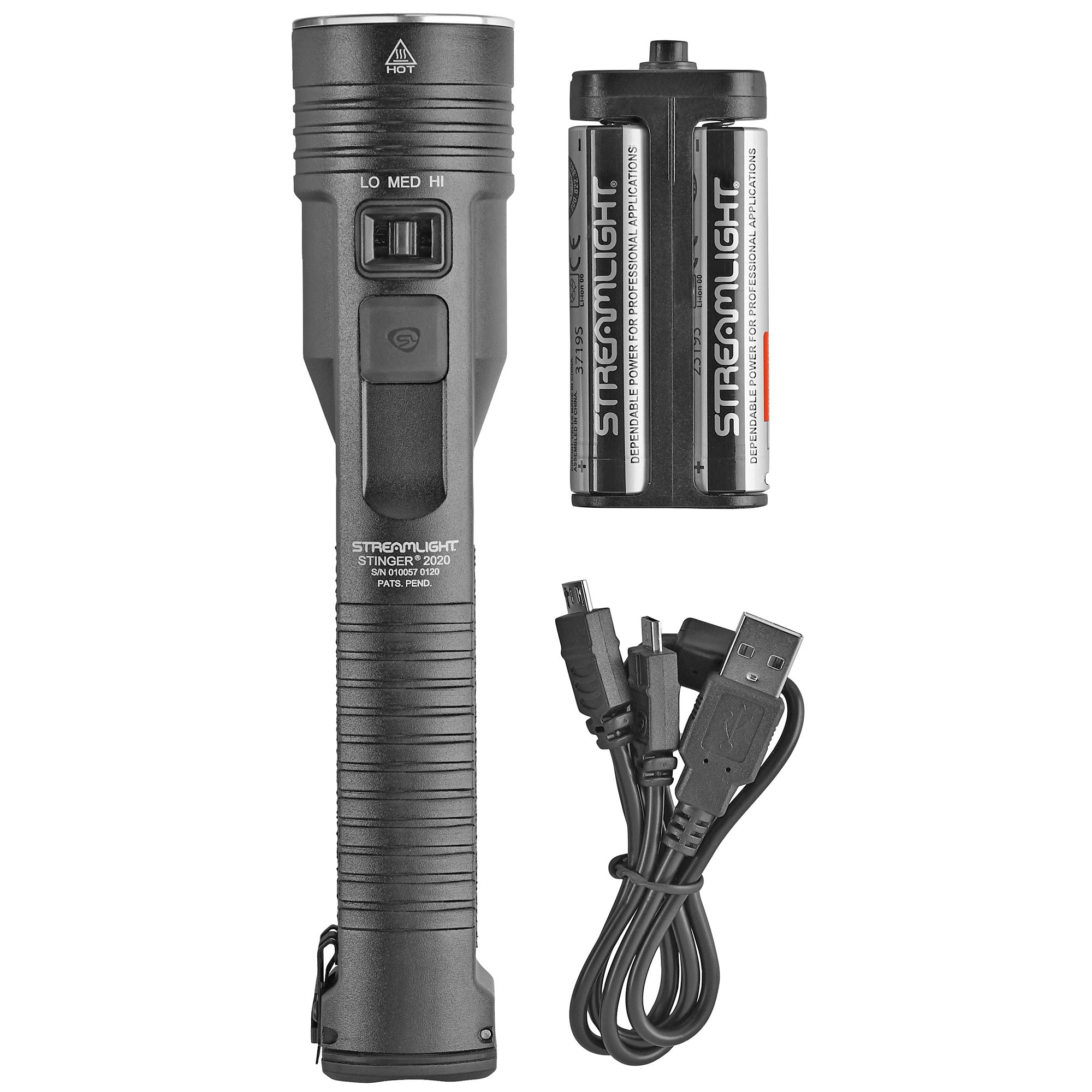 Streamlight Stinger 2020 Flashlight with USB Rechargeable Battery - Black