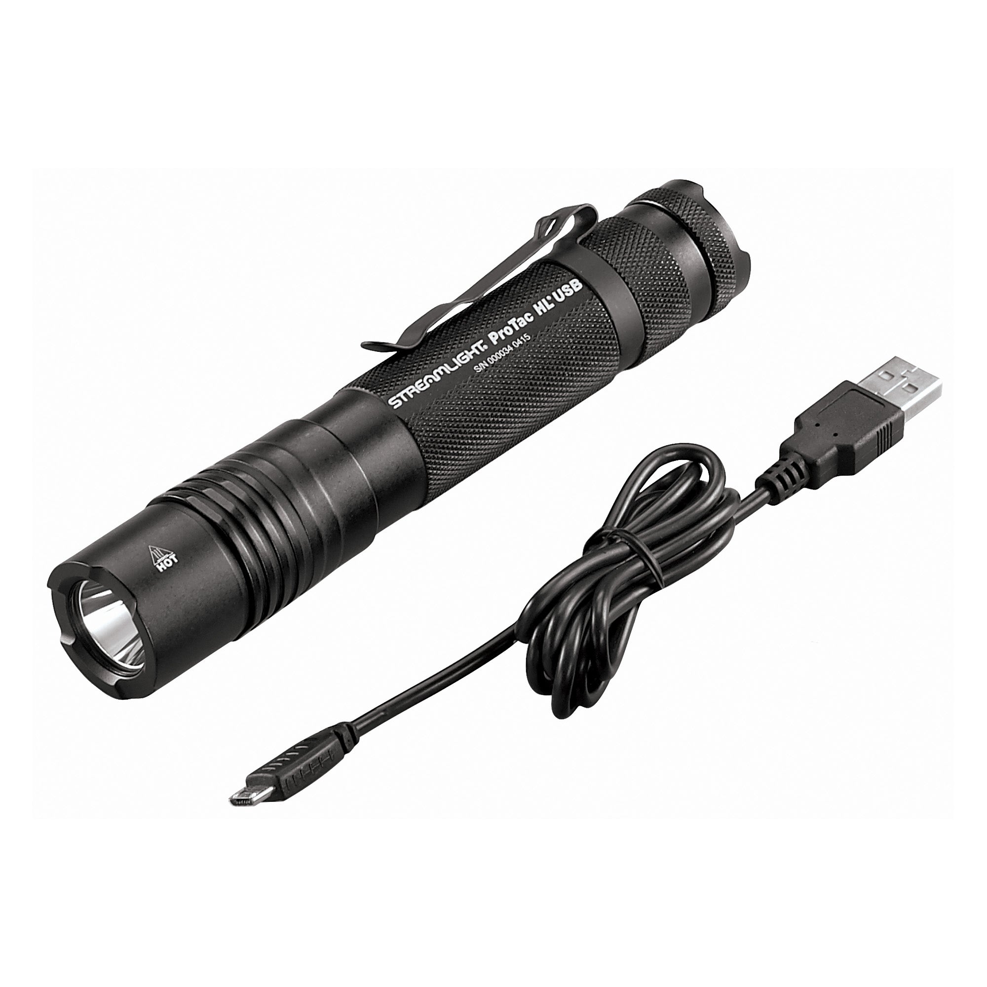 Streamlight Pro Tac HL USB Rechargeable Tactical Flashlight - 1000 Lumens, Multi-Fuel Design