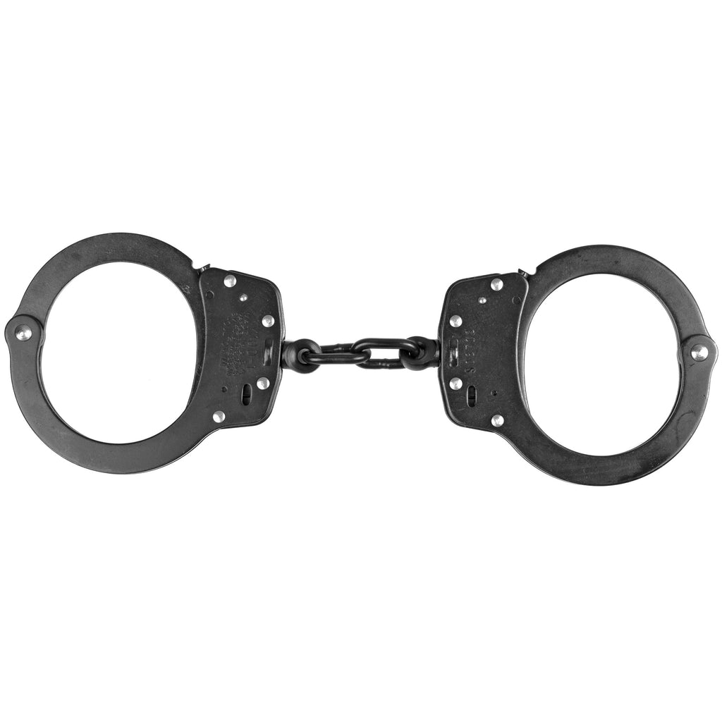 Smith & Wesson Model 100 Handcuffs in Blue - Secure Restraint with Heat-Treated Steel Construction