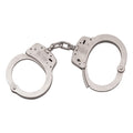 Smith & Wesson S&W 100 Nickel Handcuffs - Heavy Duty Steel with Double Locking Mechanism