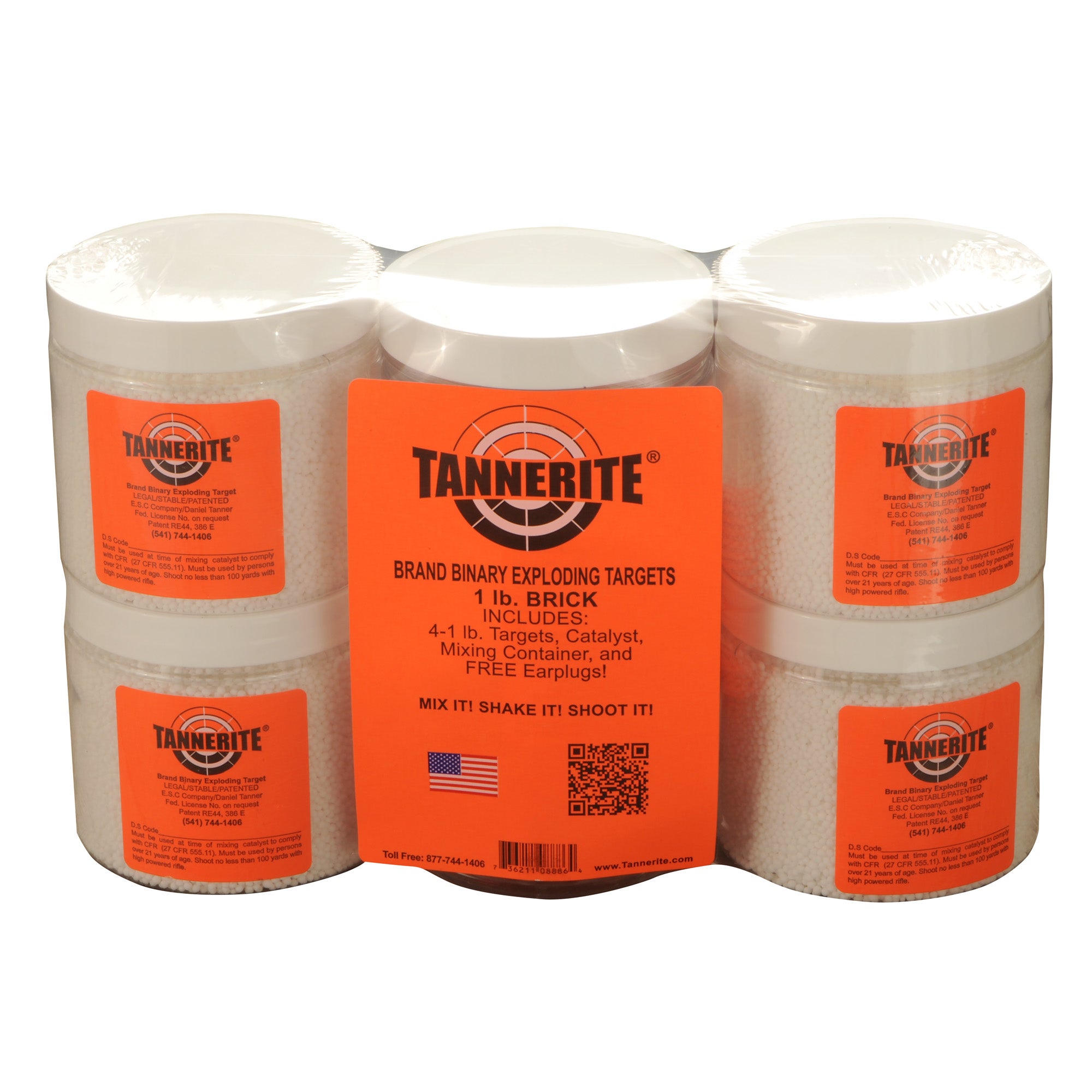 Tannerite Brick 1 Pound Target - Safe, Non-Flammable Shooting Indicator for Hunting and Law Enforcement