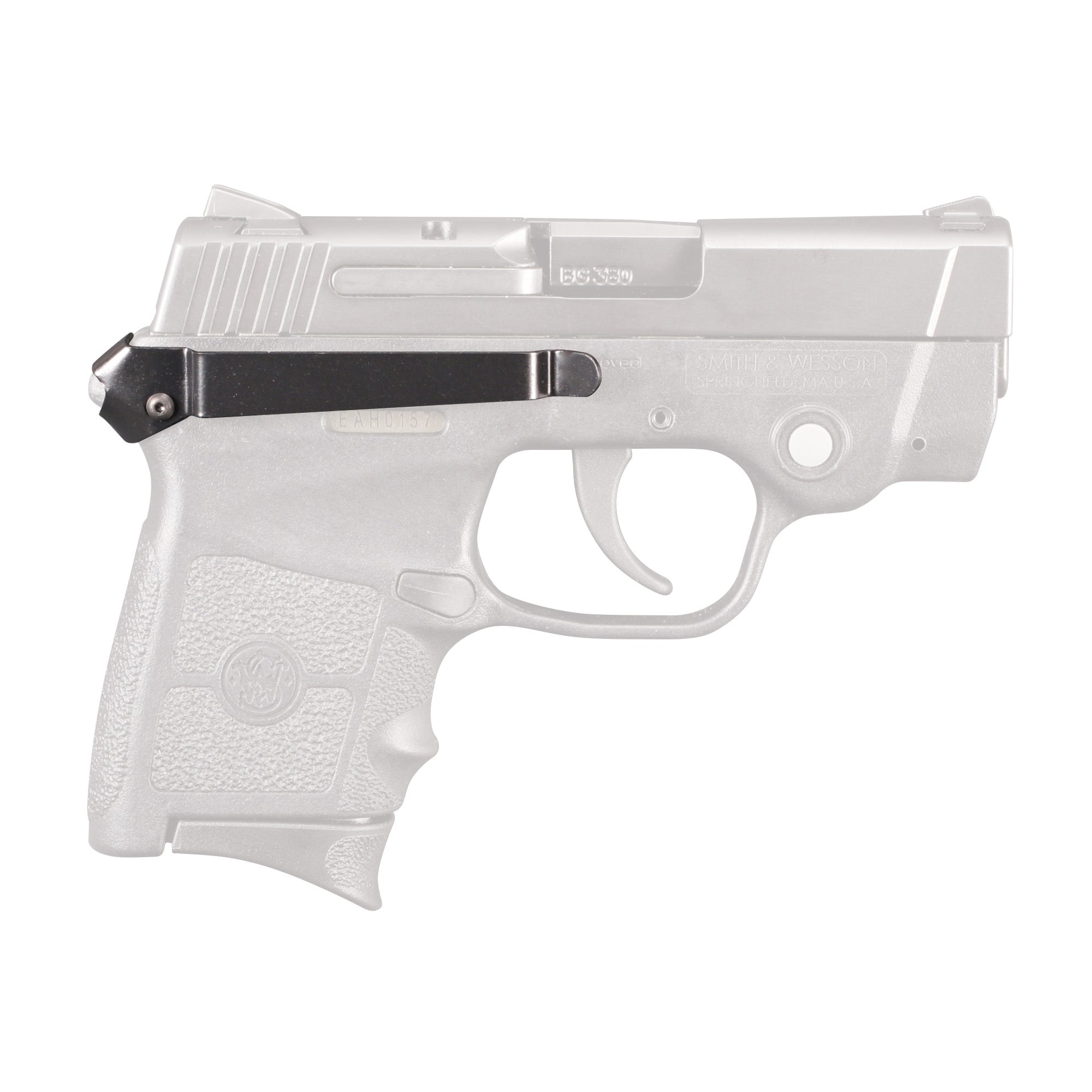 Techna Clip for Smith & Wesson Bodyguard 380 - Right Hand Black Steel Belt Clip