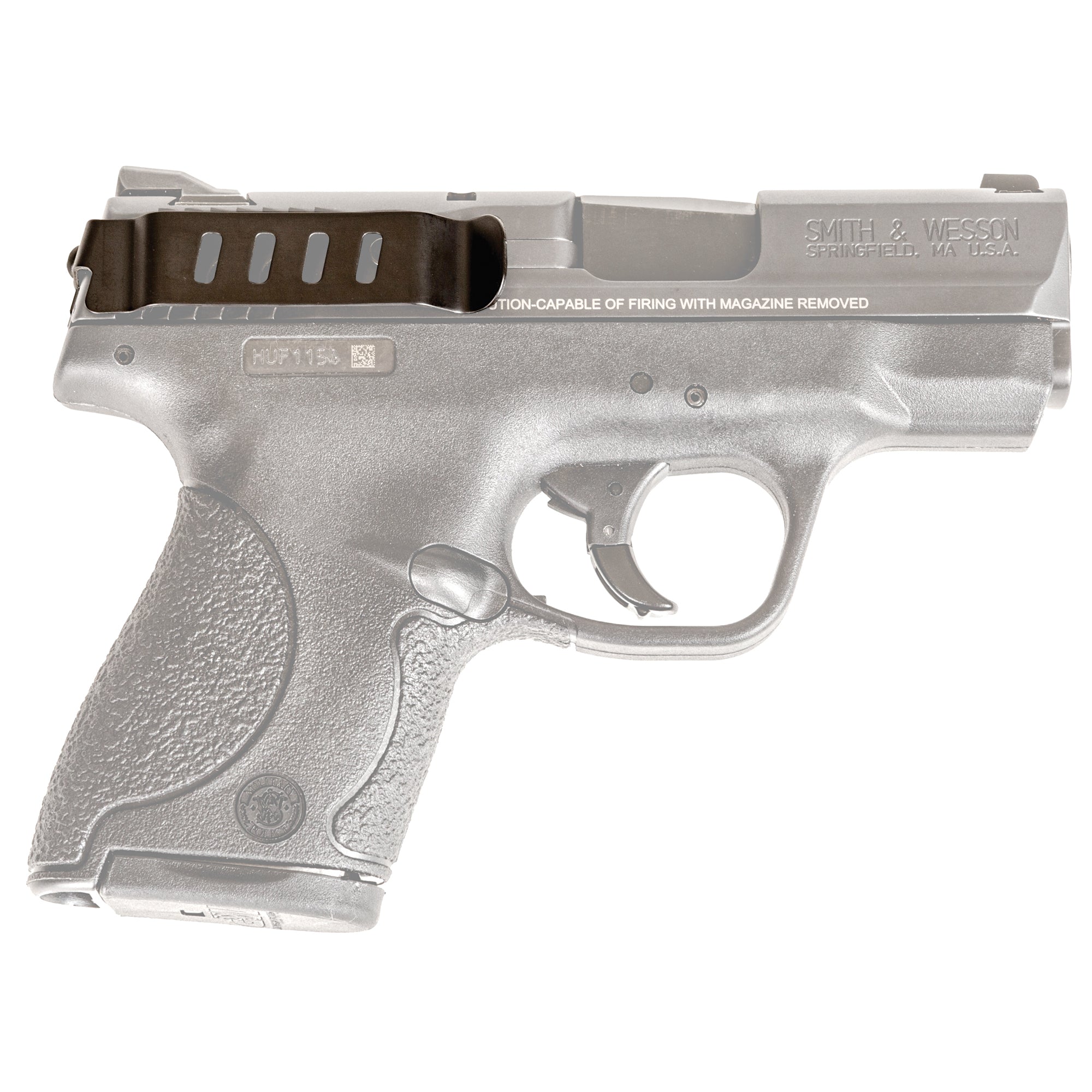 Techna Clip for Smith & Wesson M&P Shield Right-Hand Black Steel - Concealed Carry Belt Clip