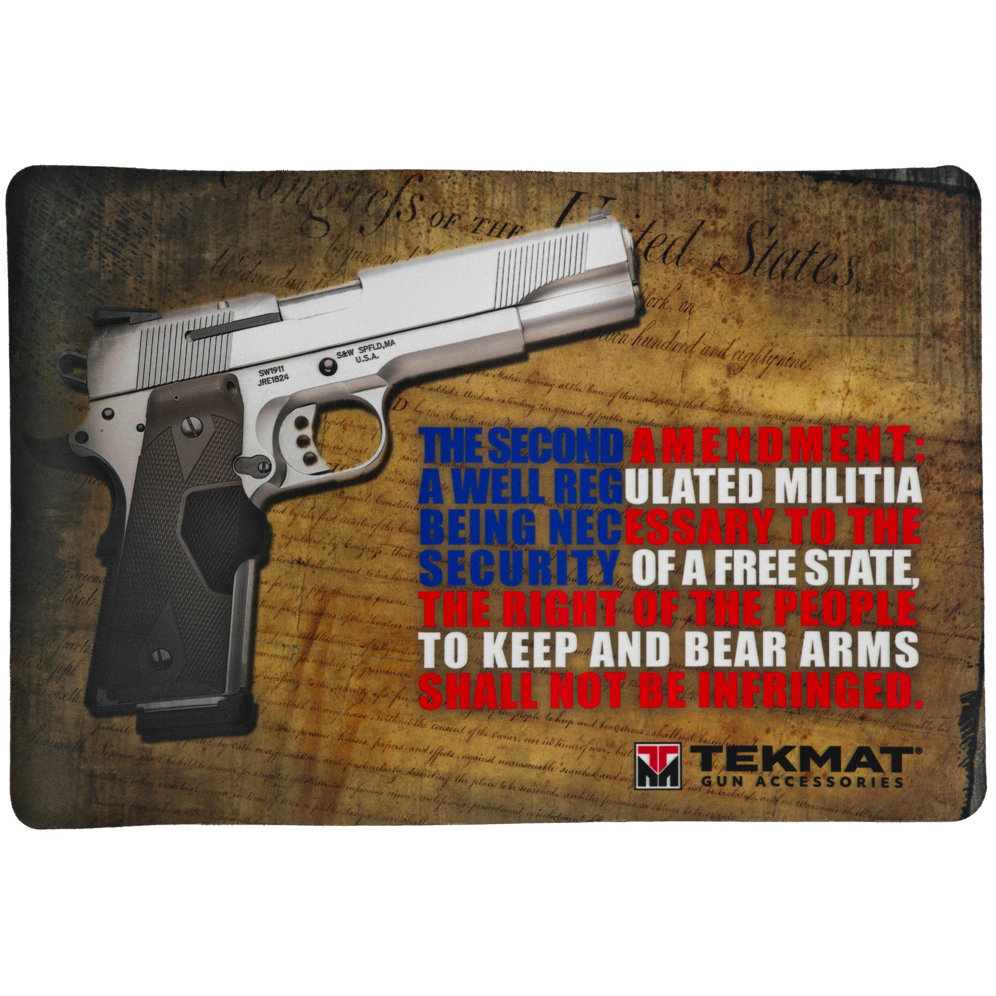 TekMat Original Gun Cleaning Mat with Exploded Parts Diagram - 11 x 17 inches