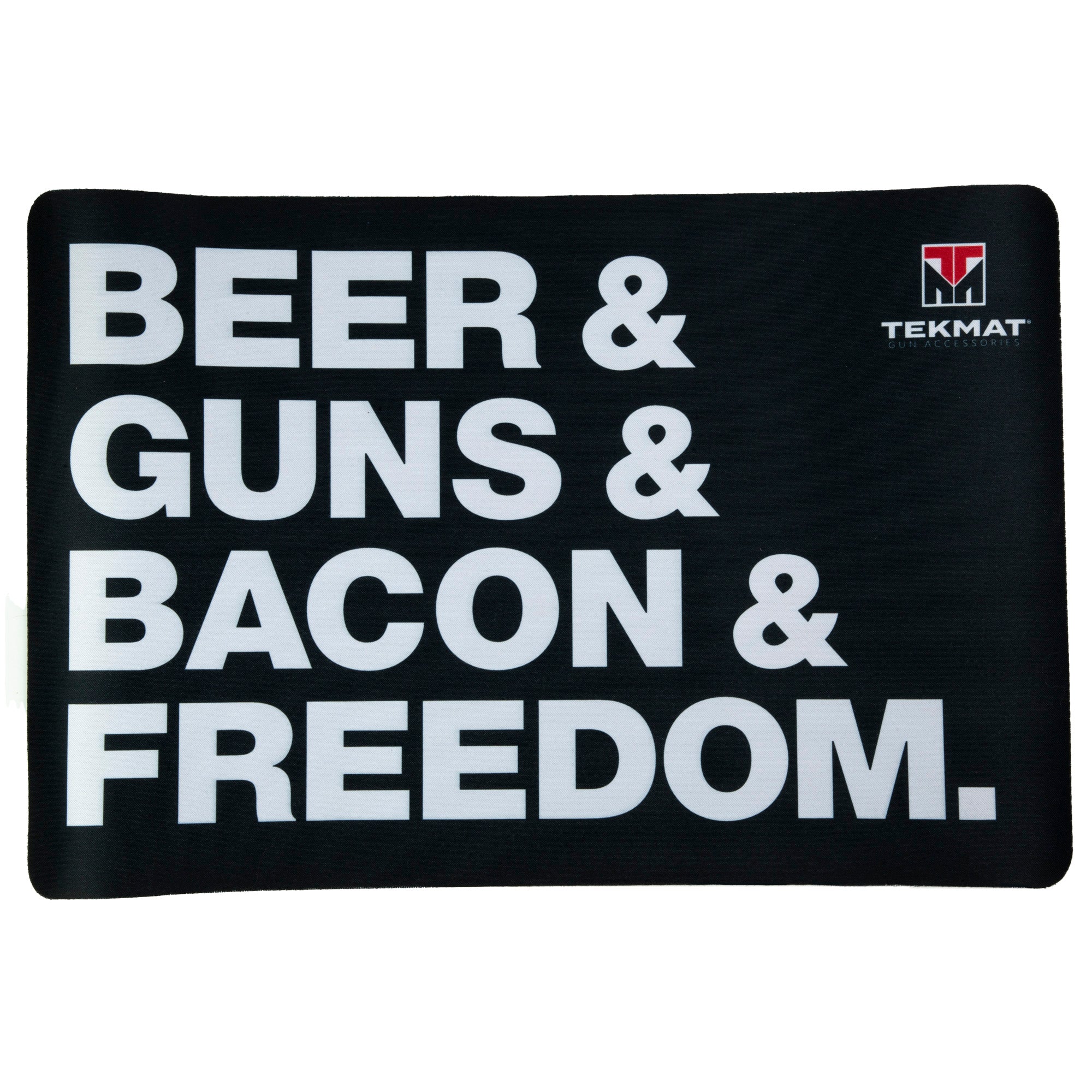 TekMat Original Gun Cleaning Mat with Beer, Bacon & Freedom Design, 11x17 Inches
