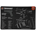 TekMat Glock Gen 5 Pistol Mat with Exploded Diagram and Protective Surface