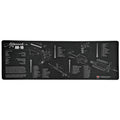TekMat Rifle Mat for AR-10 - 12 x 36 Inches with Exploded Diagram Protection
