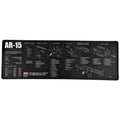 TekMat AR-15 Rifle Cleaning Mat with Exploded Parts Diagram – 12 x 36 Inches