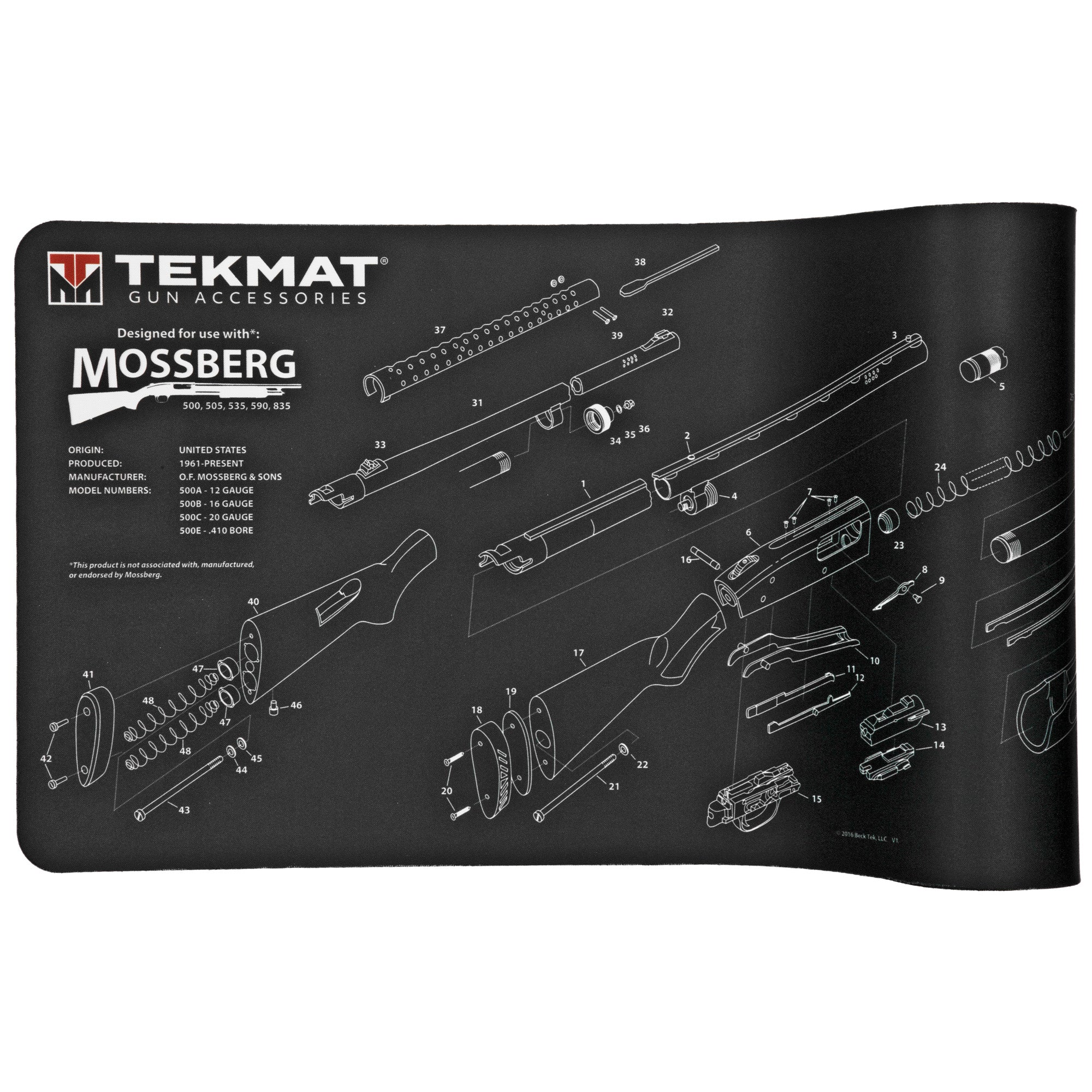 TekMat Mossberg Shotgun Cleaning and Maintenance Mat (12x36 inches)