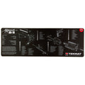 TekMat Ultra Rifle Mat for AR-10 - 15x44 Inches with Exploded Diagram and Protective Surface