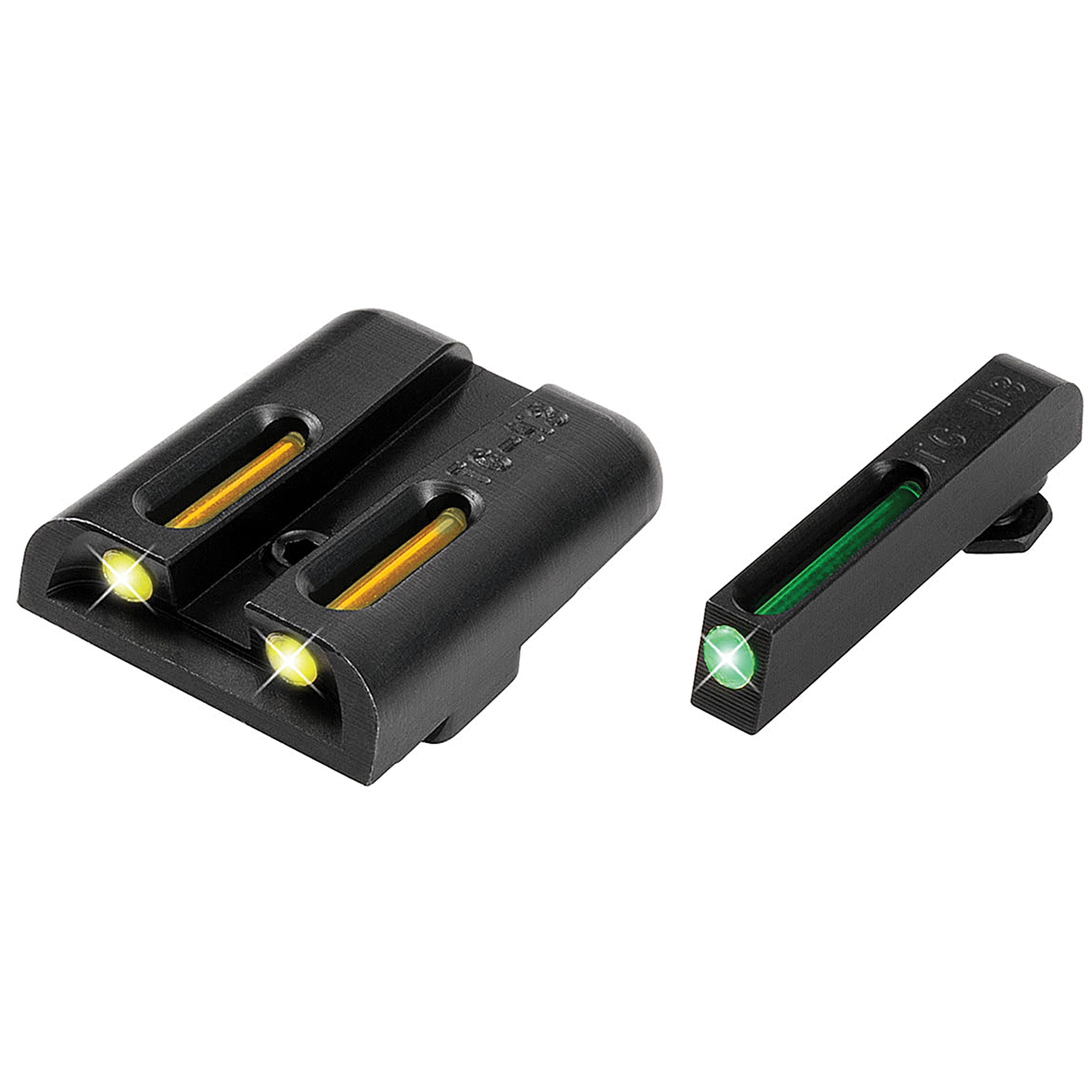 TRUGLO Brite-Site TFO Green and Yellow Night Sight for Glock 17 – Fast, Accurate Shooting