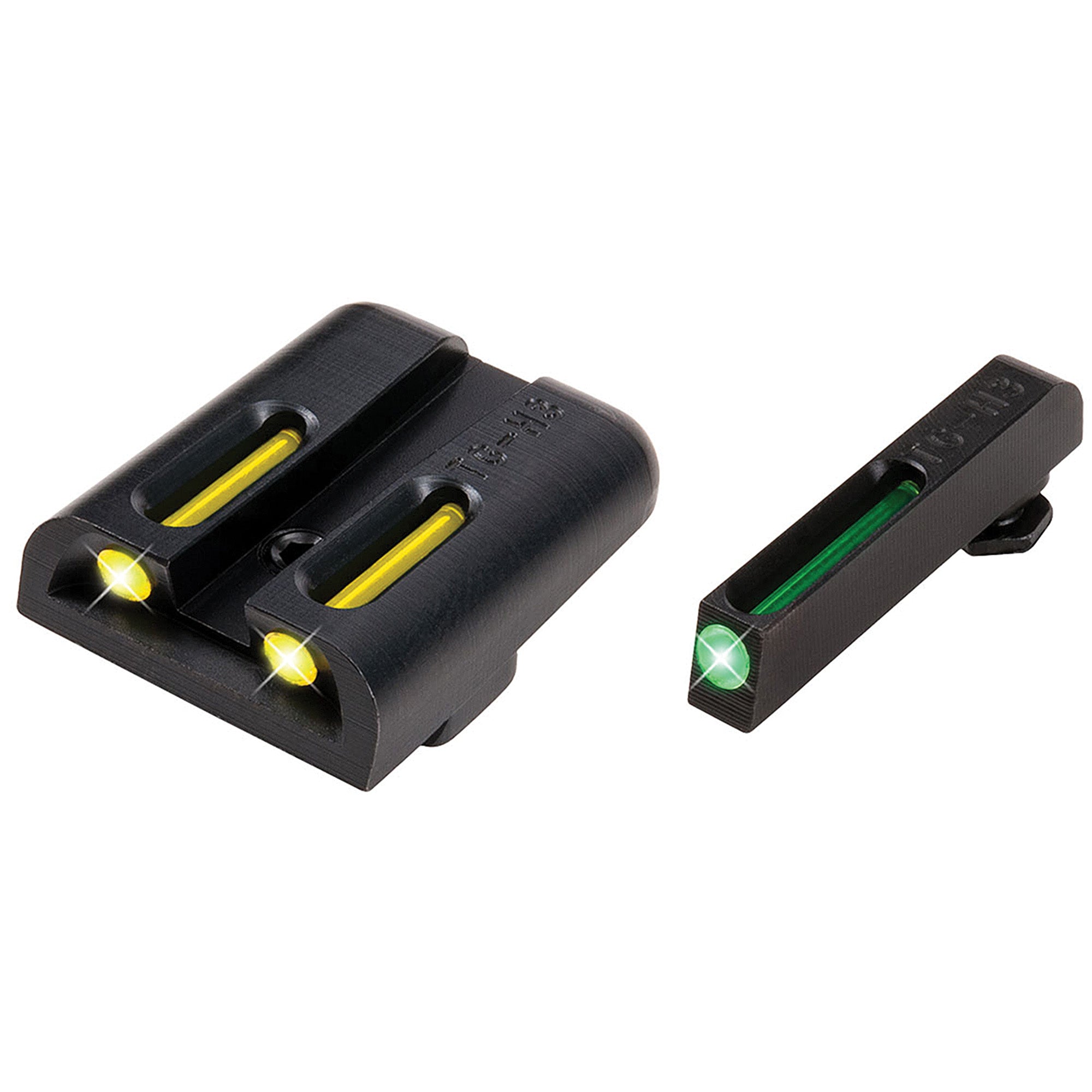 TRUGLO Brite-Site TFO Green/Yellow for Glock 21 - High Visibility Fiber-Optic & Tritium Night Sights