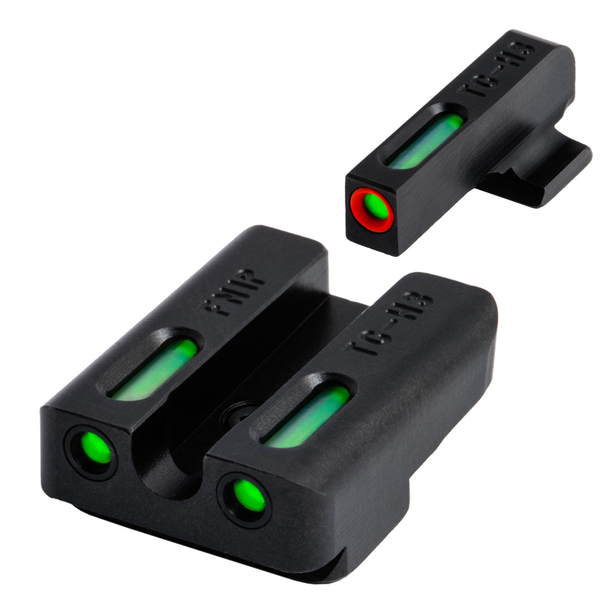 TRUGLO TFX Pro FN FNX9 Sight Set with Green Illumination – Durable, Snag-Free Design