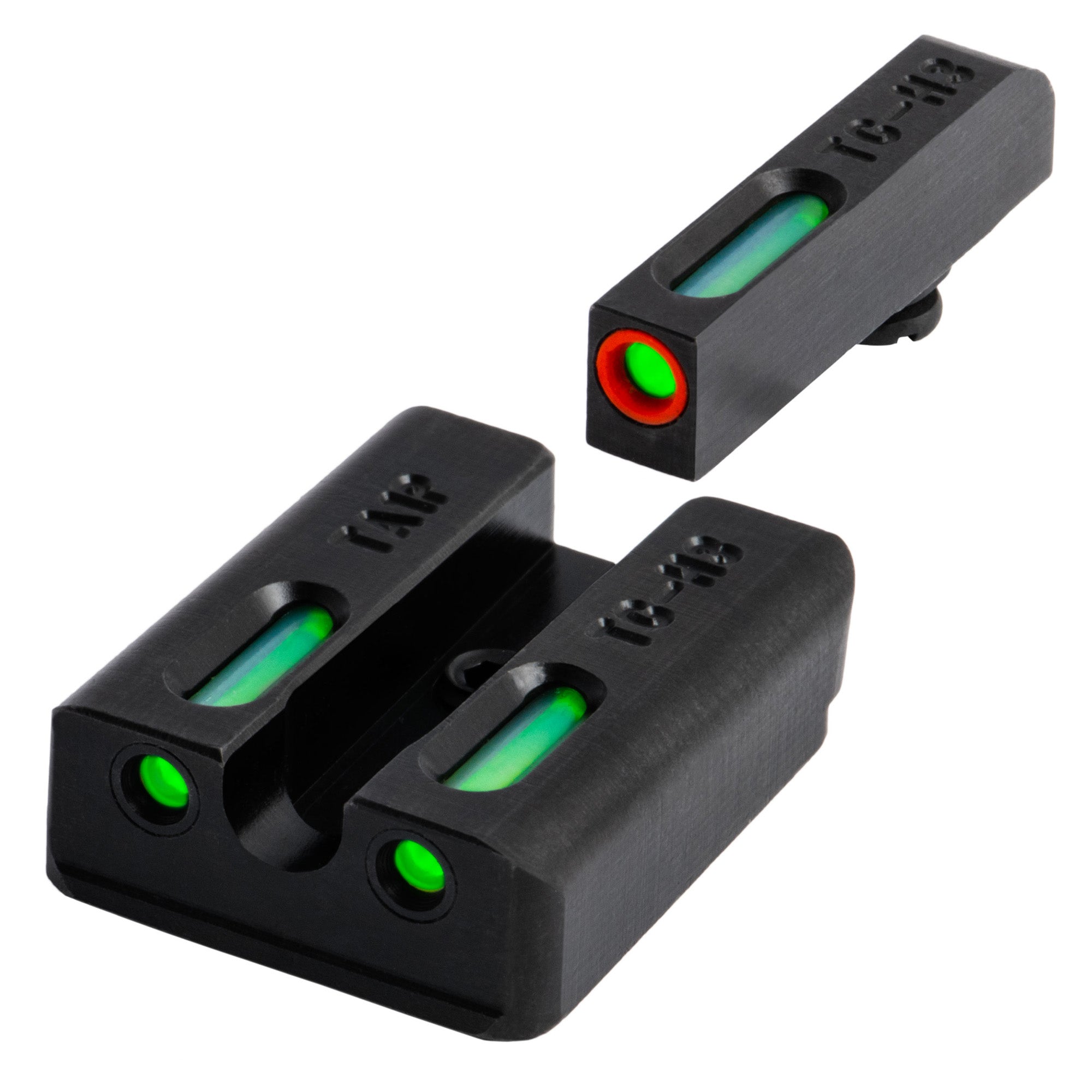 TRUGLO TFX PRO Taurus MIL/SLM Sight Set with Green Illuminated Sights