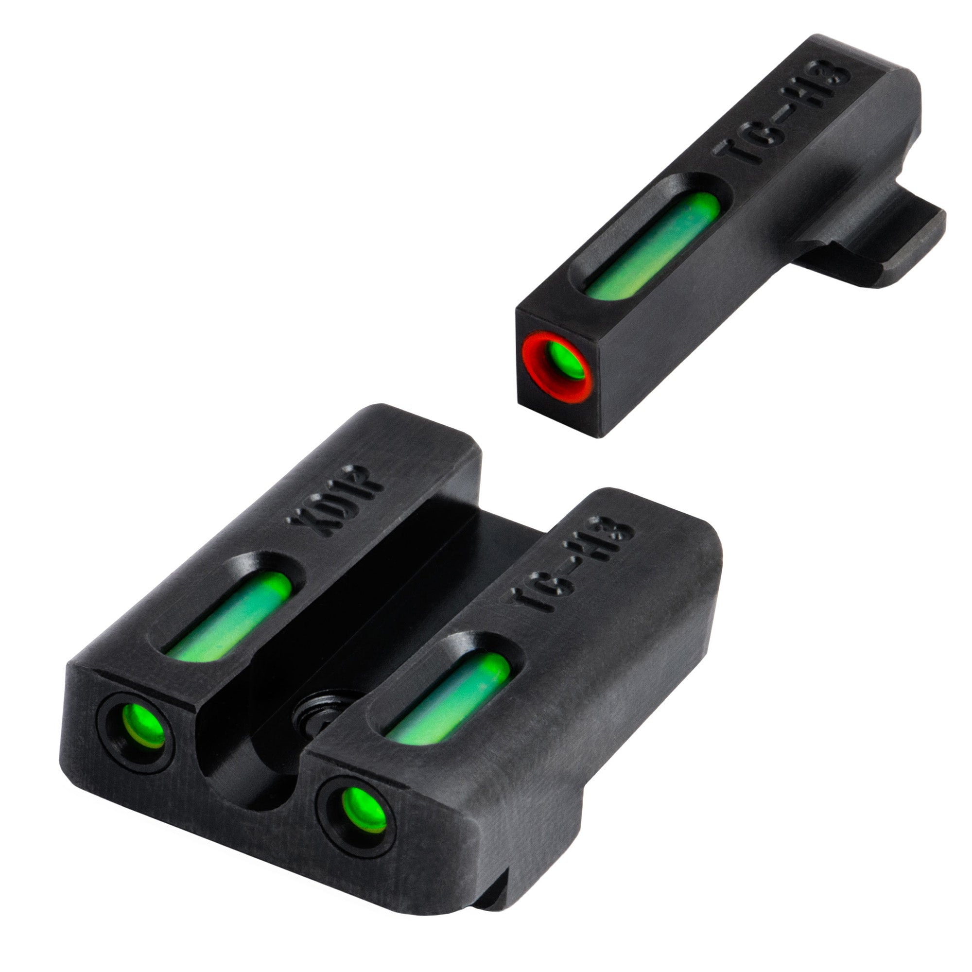 TRUGLO TFX Pro Hellcat Sight Set with Green Fiber-Optic and Tritium Technology