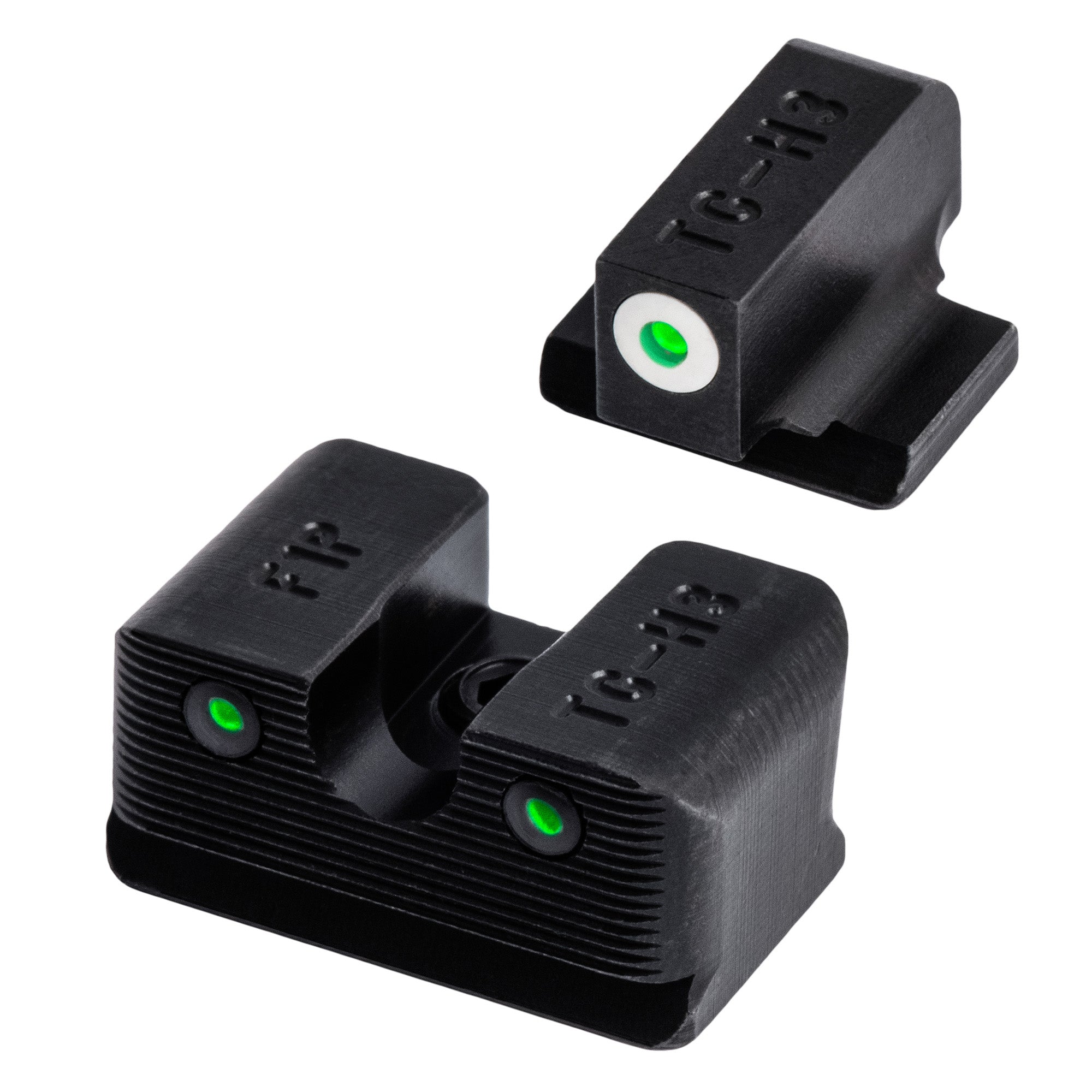 TRUGLO Tritium Pro Night Sights for FN FNX40 – Green Tritium Glow, No Batteries Needed