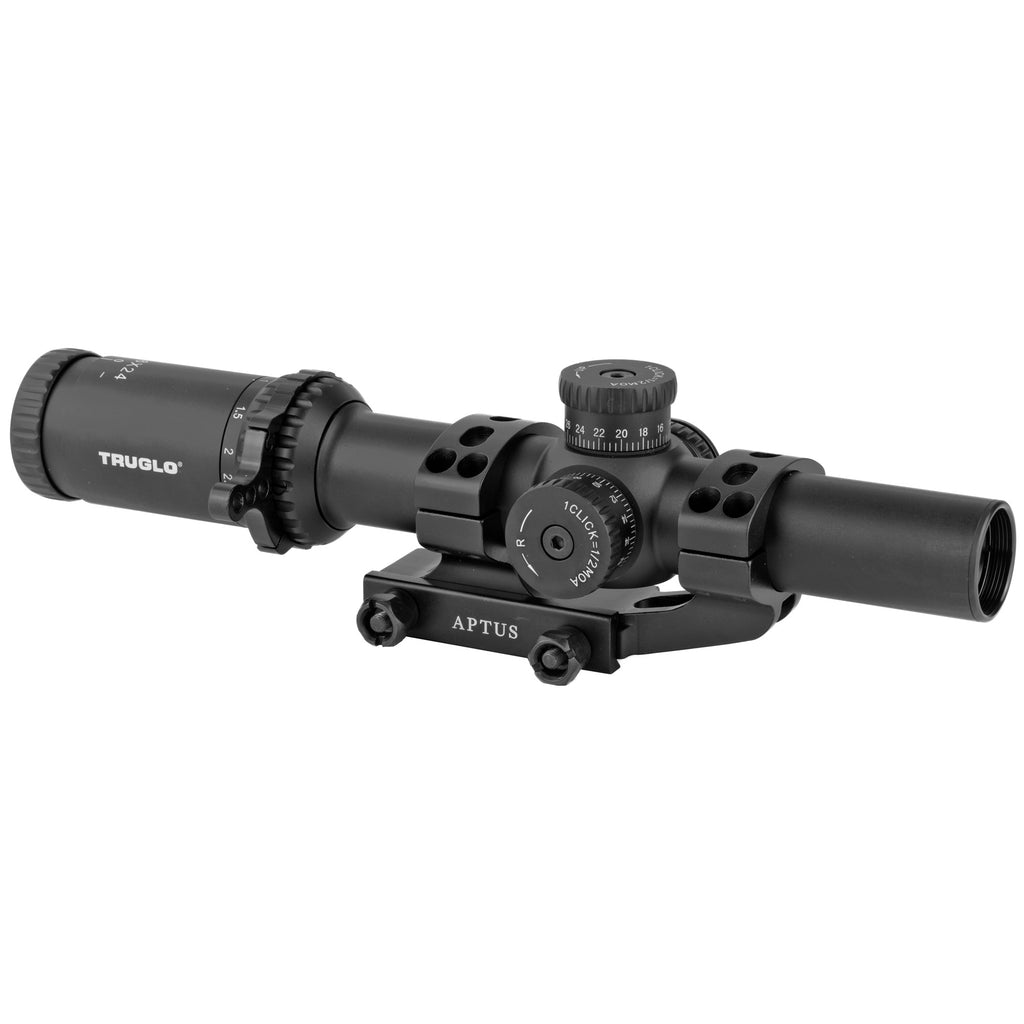 TRUGLO OMNIA 1-6x24 IR A.P.T.R. Tactical Riflescope – Black
