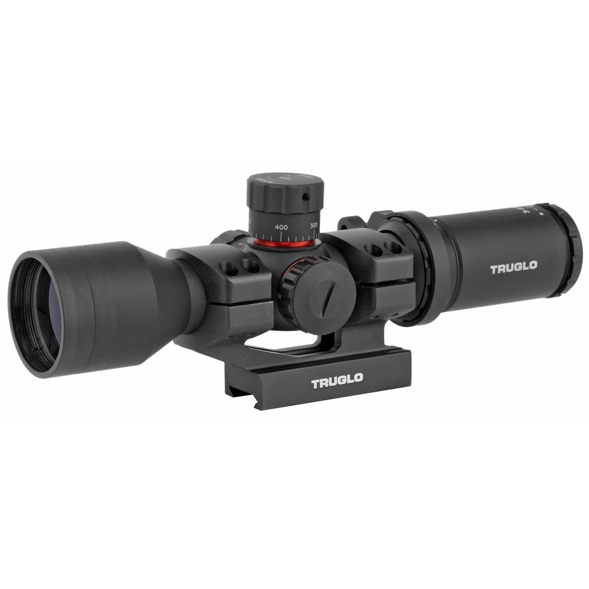 TRUGLO SCP TAC 3-9x42 Illuminated Duplex Rifle Scope with Locking Turrets and Monolithic Mount