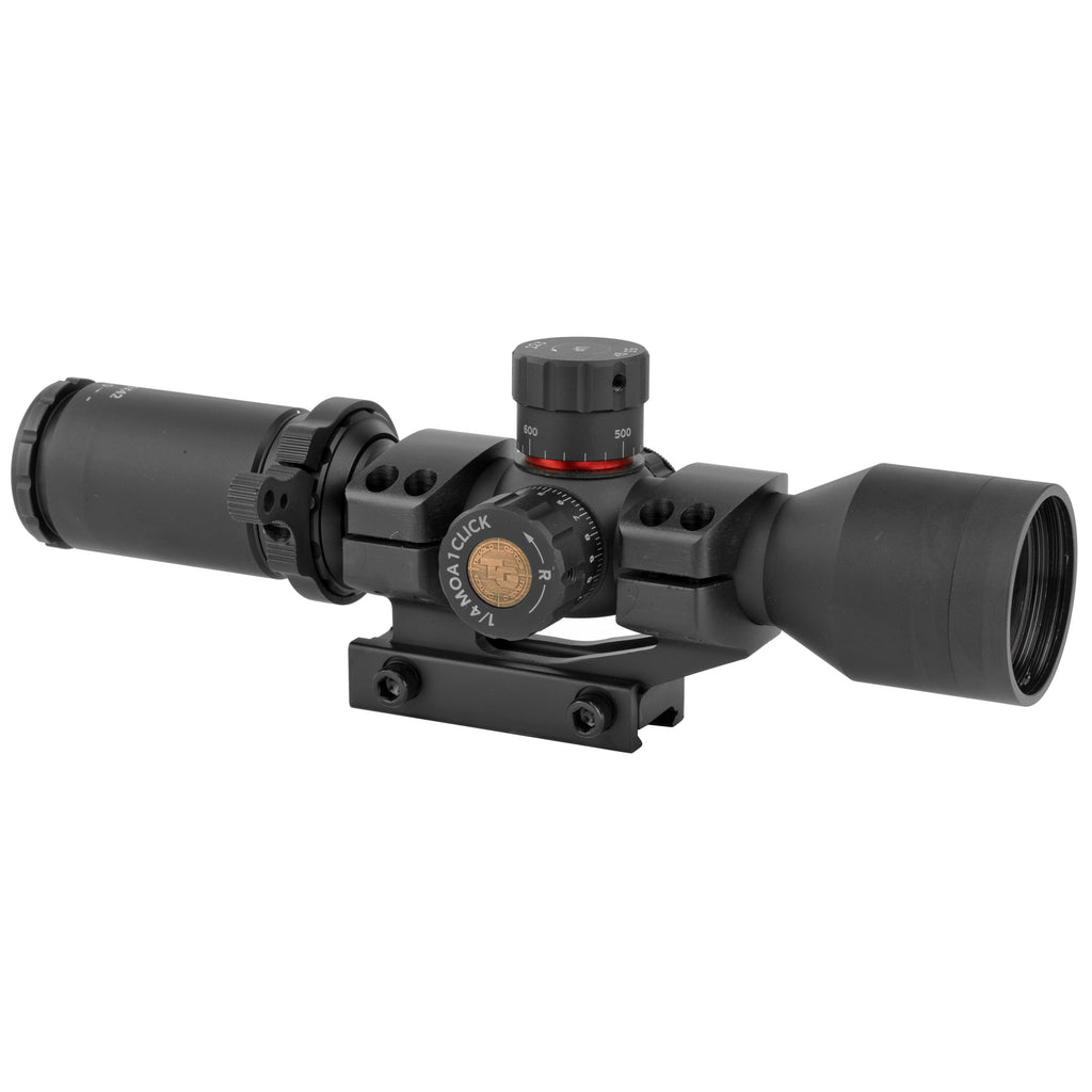 TRUGLO SCP TAC 3-9x42 Illuminated Duplex Rifle Scope with Locking Turrets and Monolithic Mount