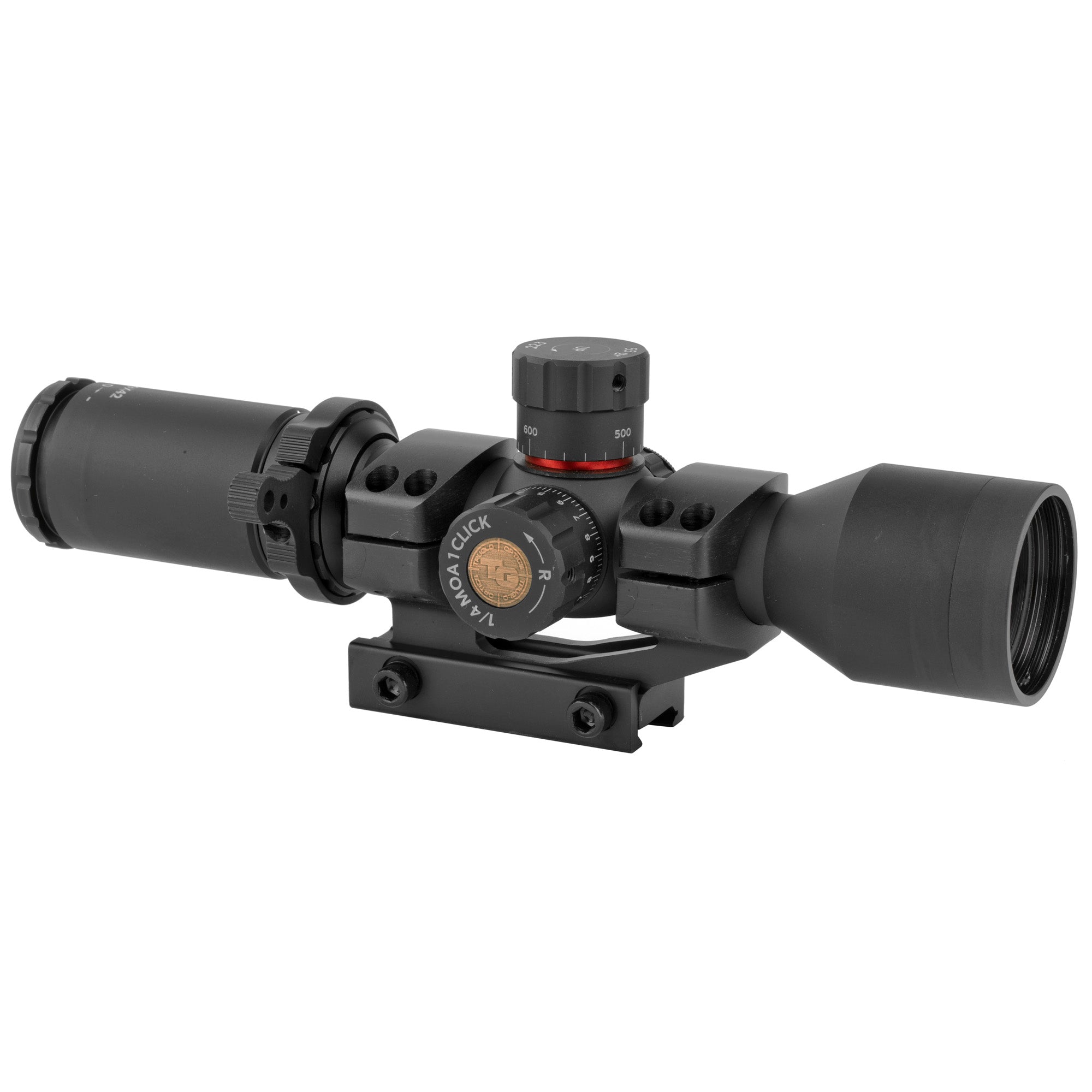 TRUGLO SCP TAC 3-9x42 Illuminated Duplex Rifle Scope with Locking Turrets and Monolithic Mount