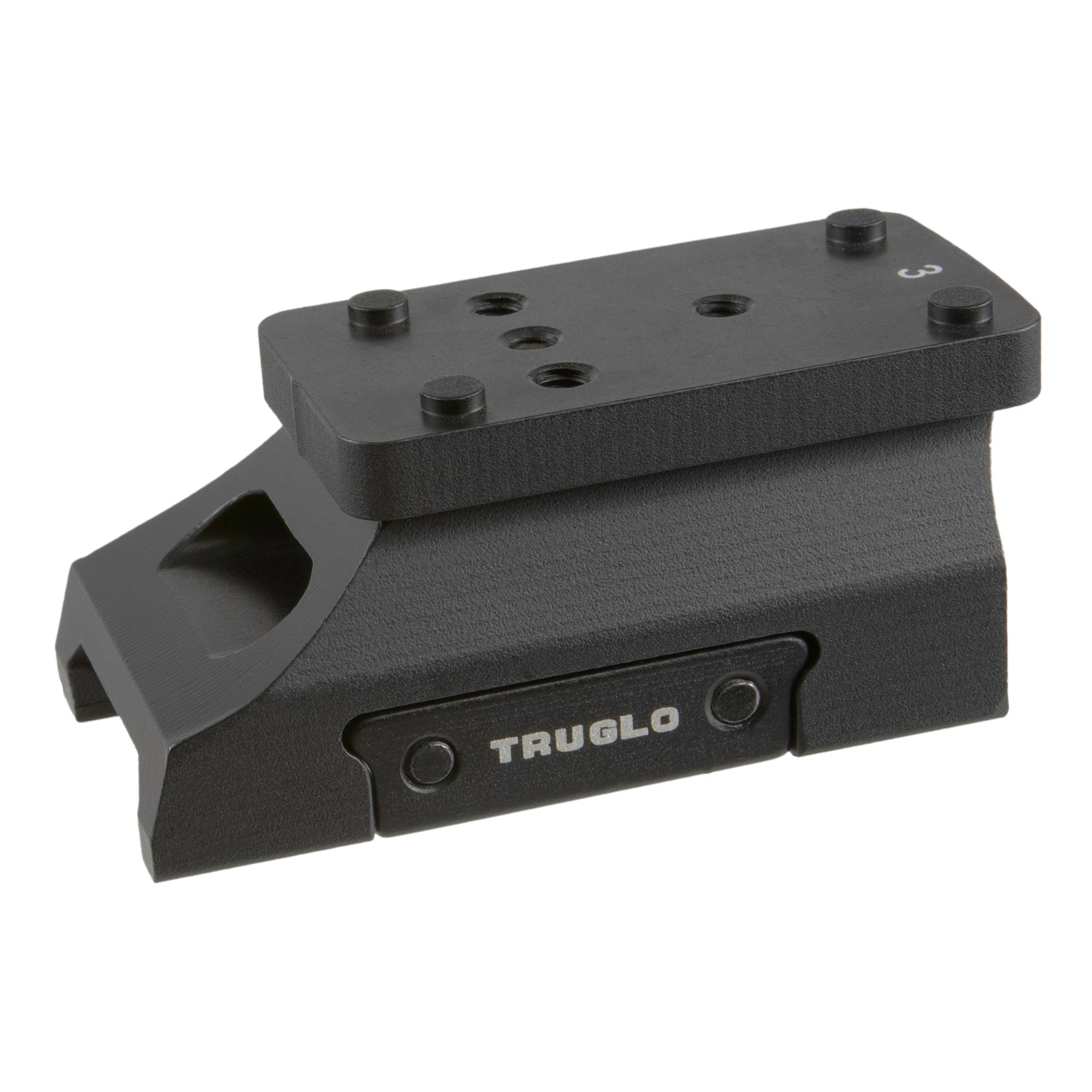 TRUGLO Universal Micro Red Dot Riser - Black