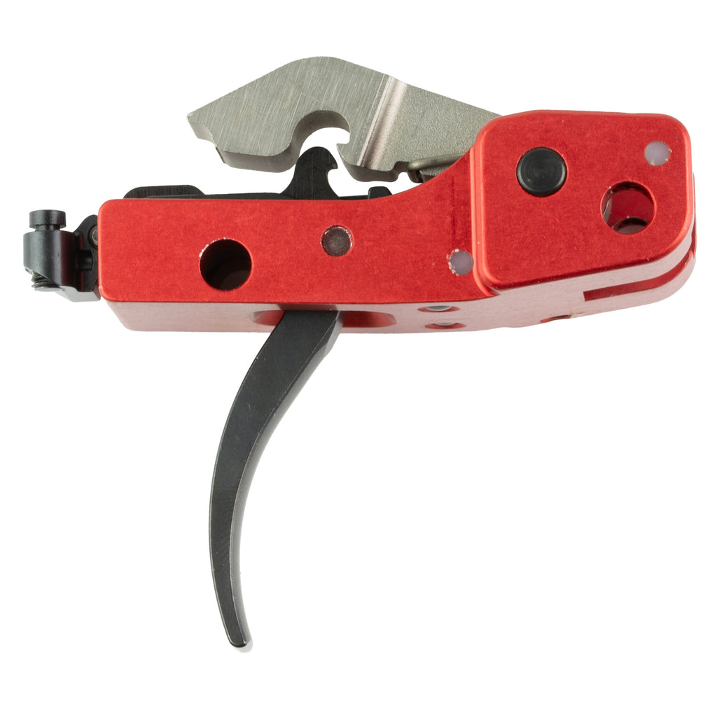 Timney Triggers Curved Red Trigger for AK-47 - Drop-In Single Stage Design