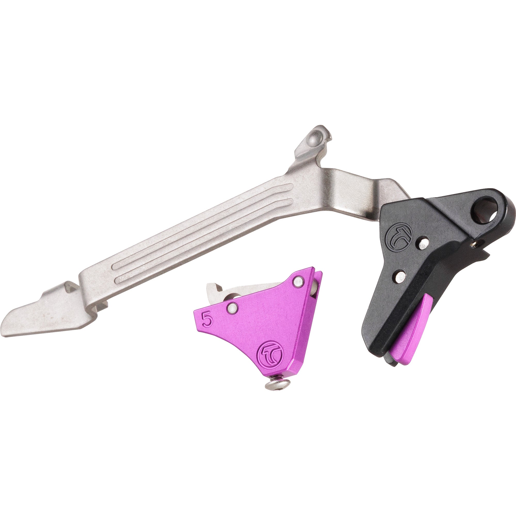 Timney Triggers Alpha Competition Glock 5-Large Purple Trigger - Enhanced Performance and Reliability