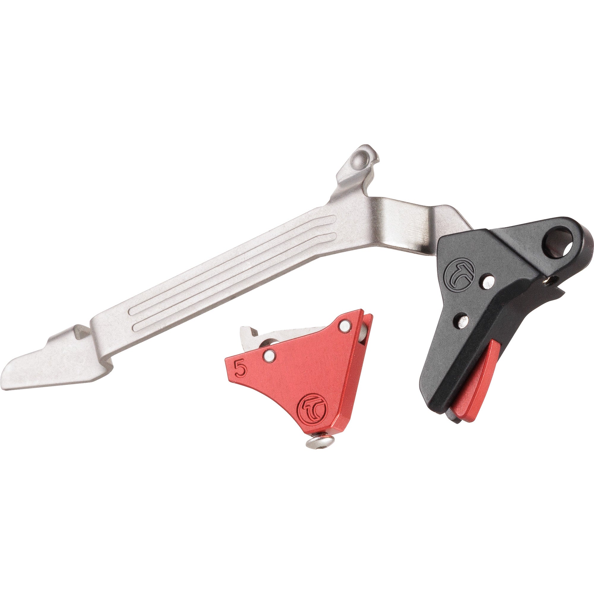 Timney Triggers Alpha Competition Glock Large Red Trigger for Enhanced Shooting Performance